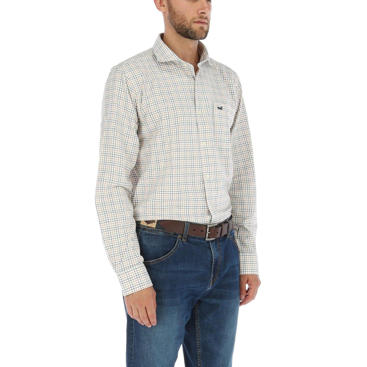 Camisa Algodón Hombre Viyella Crema-4