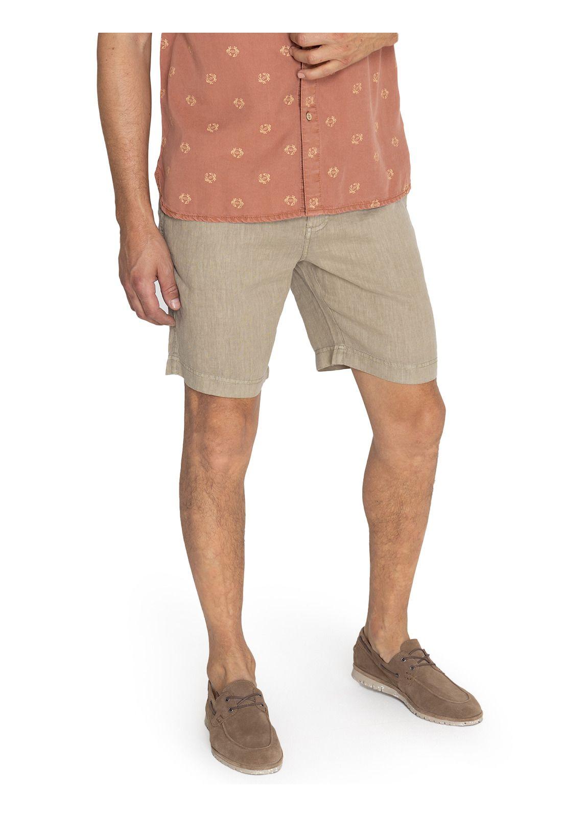 Short Lino Orgánico Verde Lisboa Hombre -4