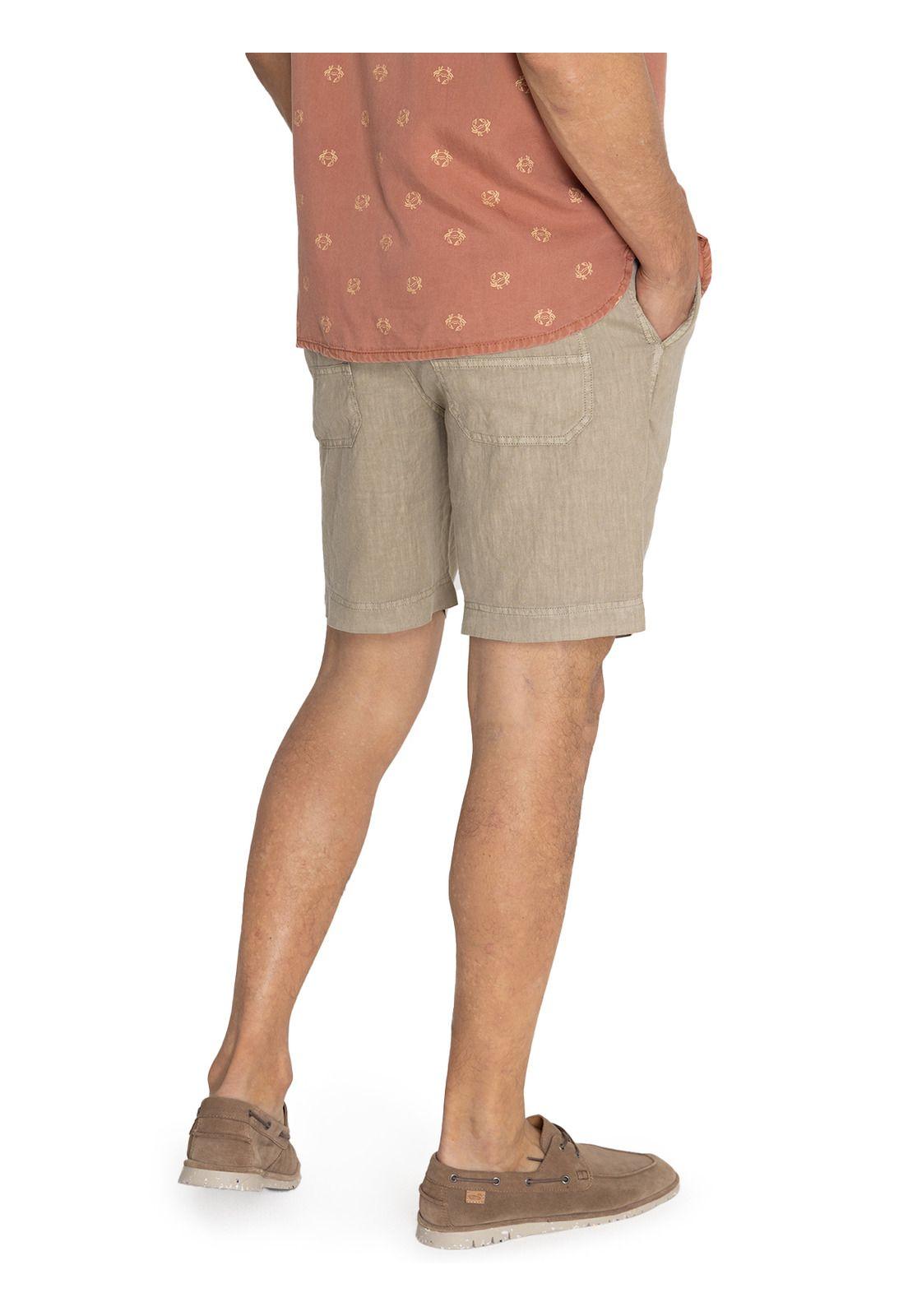 Short Lino Orgánico Verde Lisboa Hombre -6