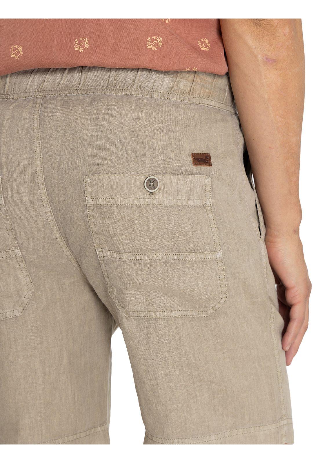 Short Lino Orgánico Verde Lisboa Hombre -8