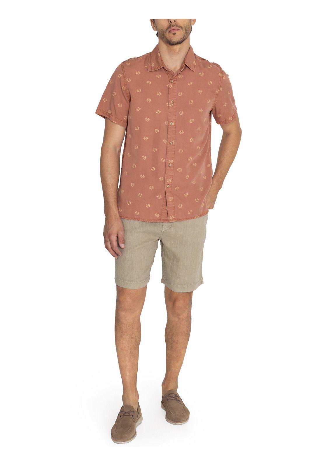 Short Lino Orgánico Verde Lisboa Hombre -9