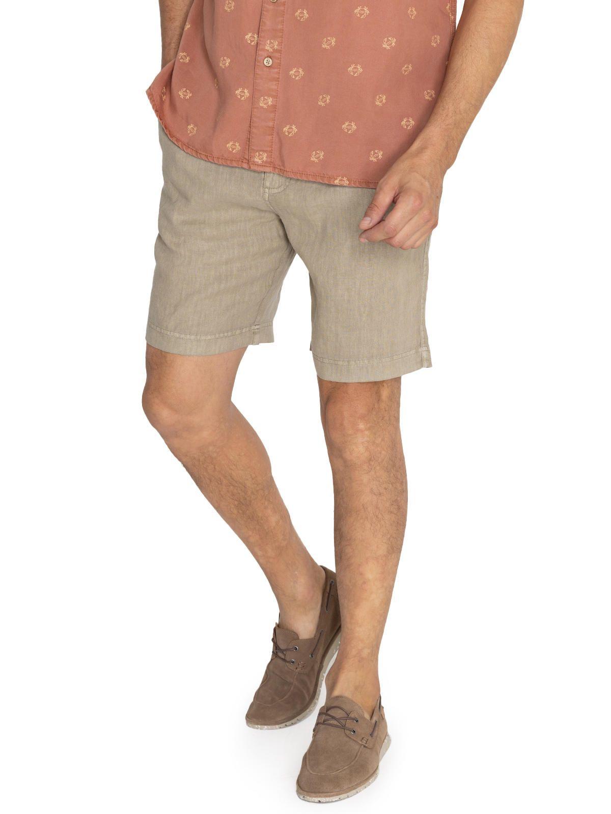 Short Lino Orgánico Verde Lisboa Hombre -5