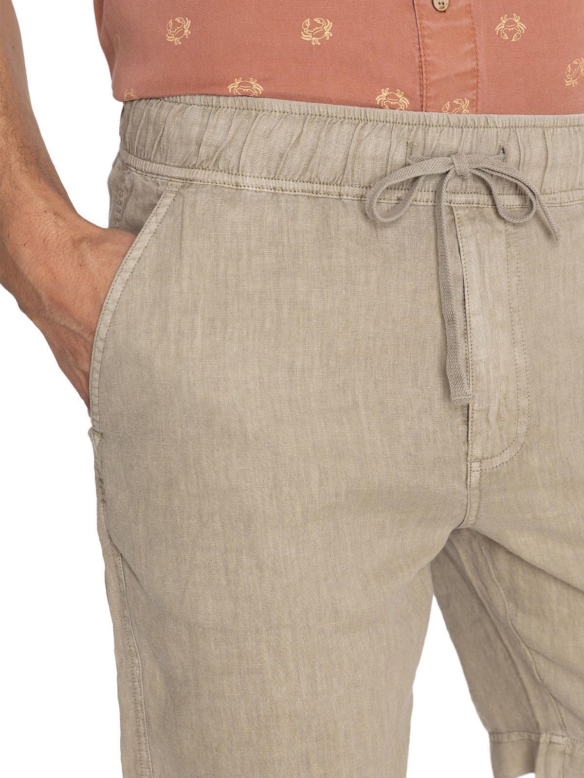 Short Lino Orgánico Verde Lisboa Hombre -7