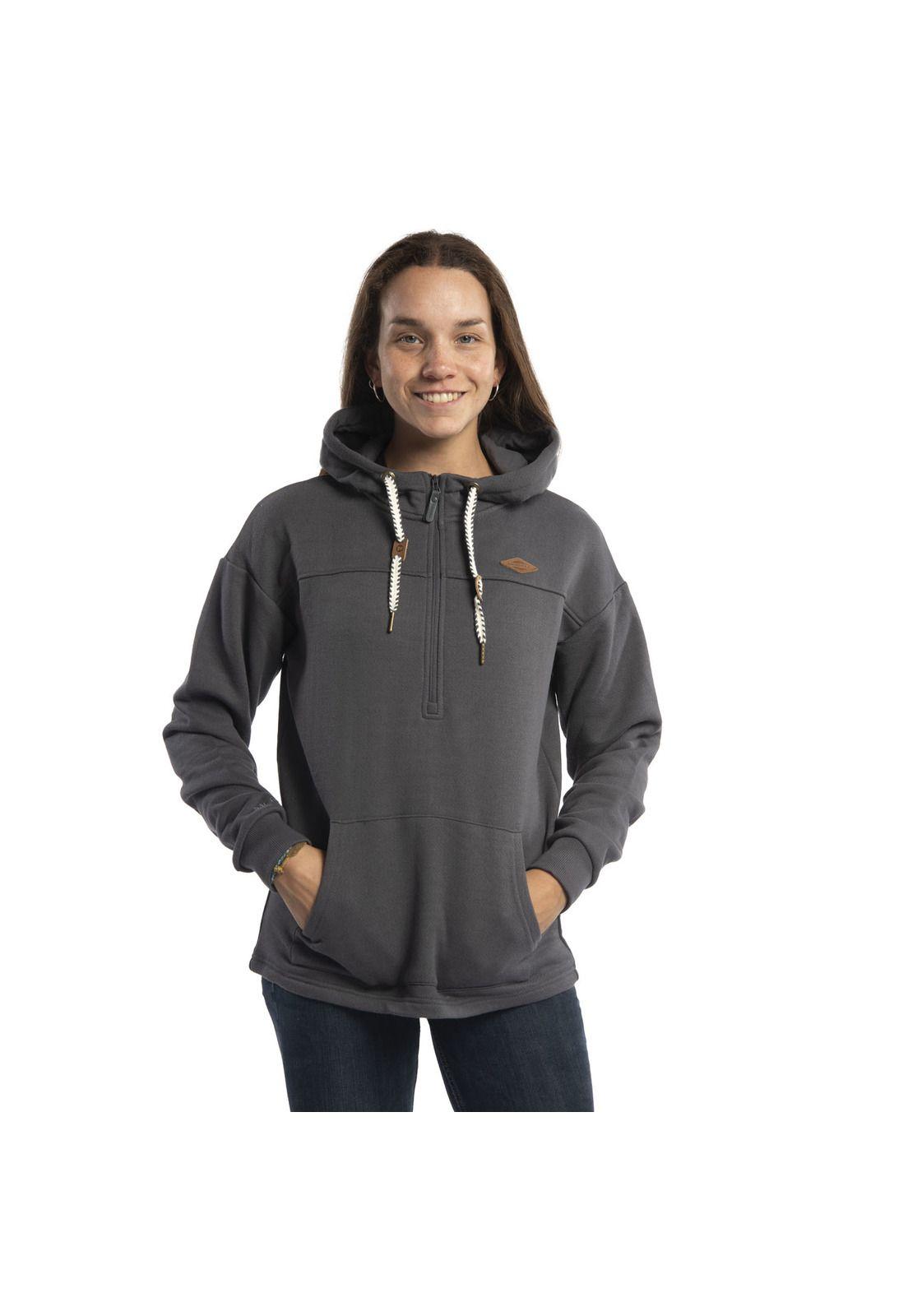 Polerón Mujer Gale Gris-0