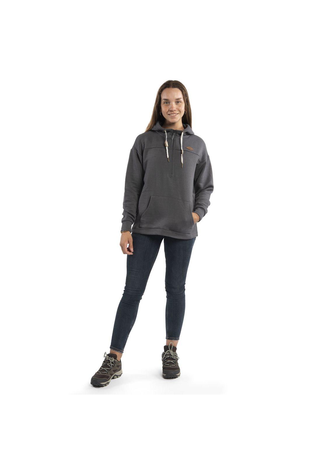 Polerón Mujer Gale Gris-5