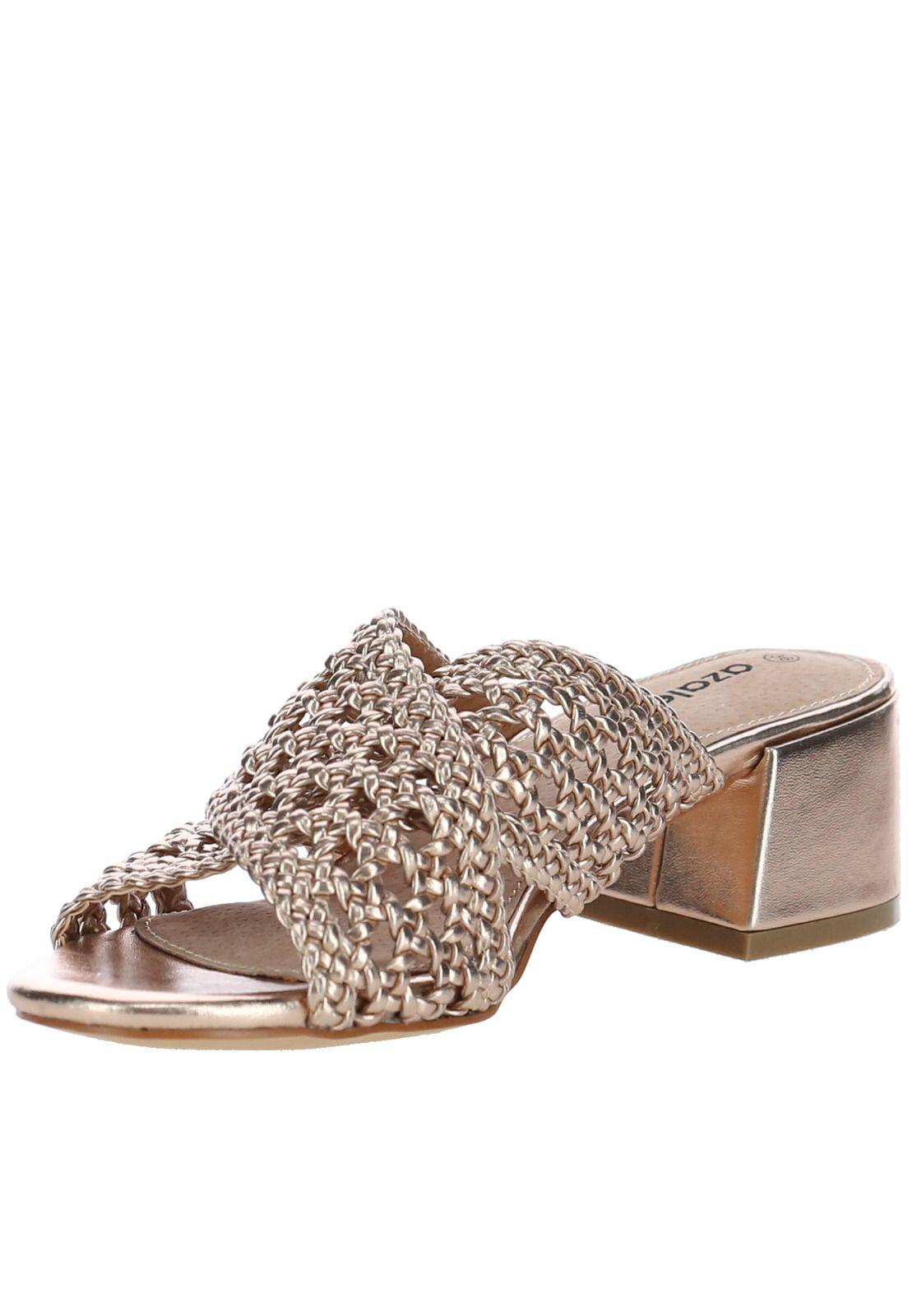 Sandalia Mujer Jessie1 Rosa Dorado-3