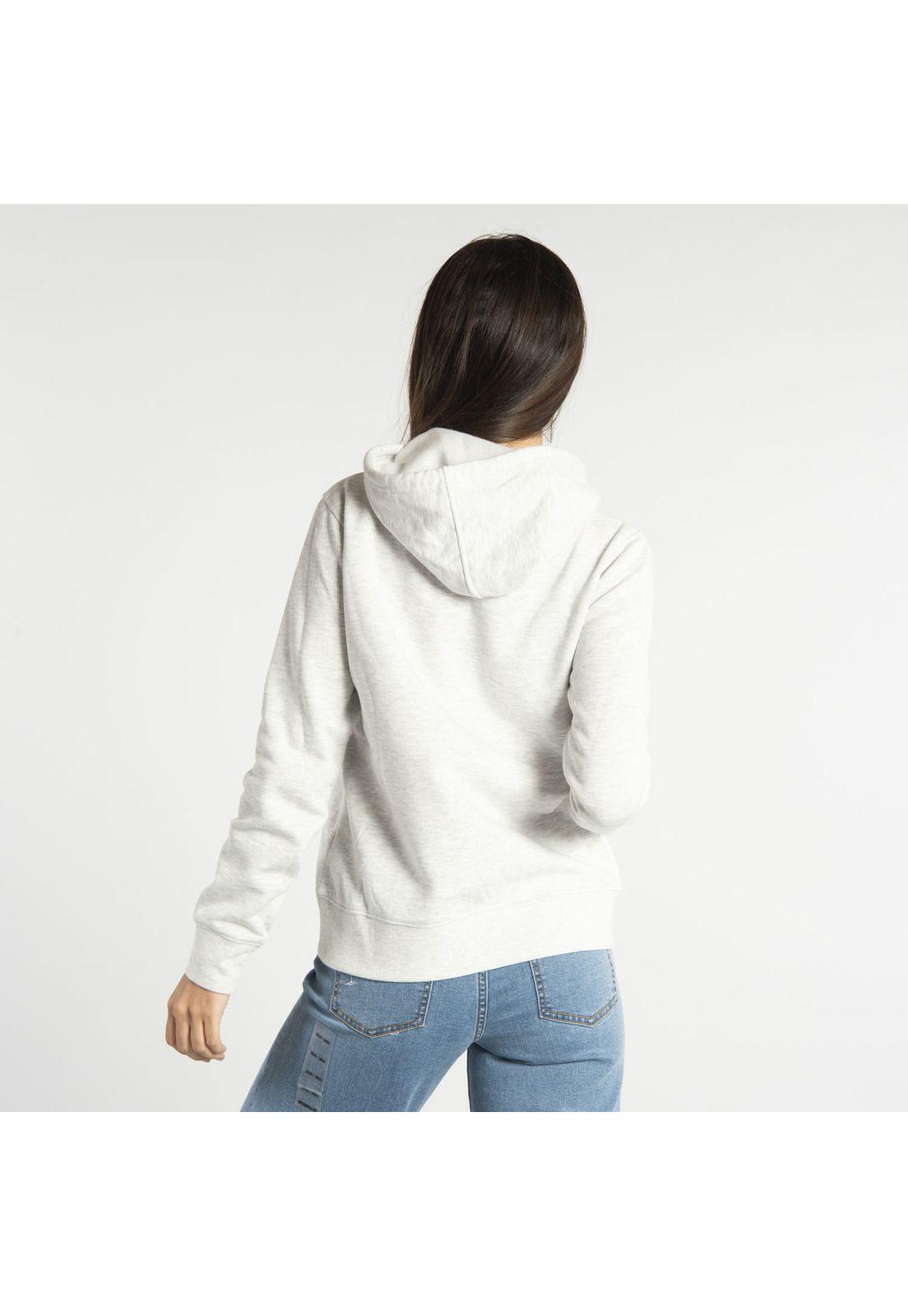 Polerón Mujer W Fdtn Logo Fleece H Gris-2