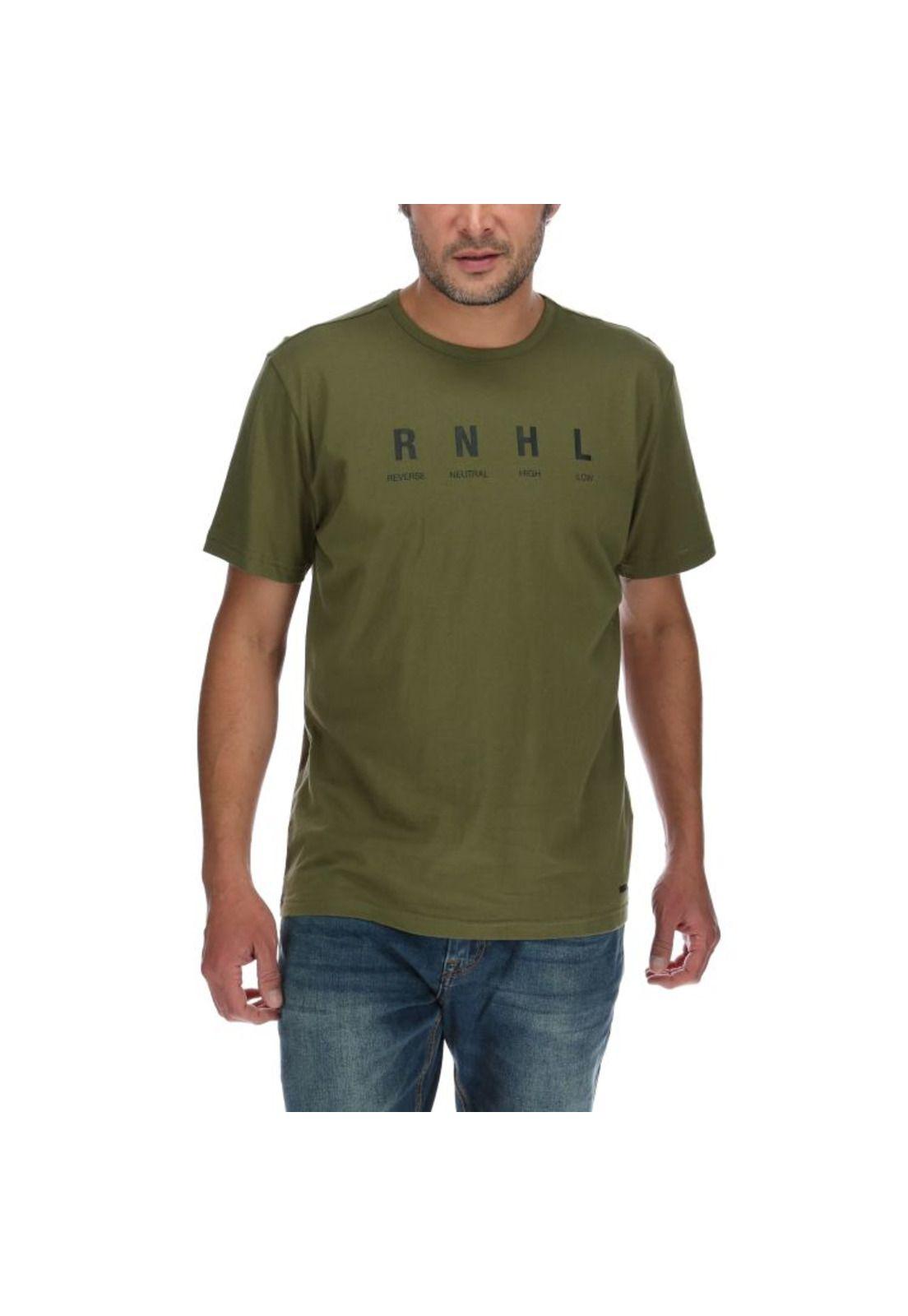 Polera Mc Hombre Rnhl Tee Verde-0