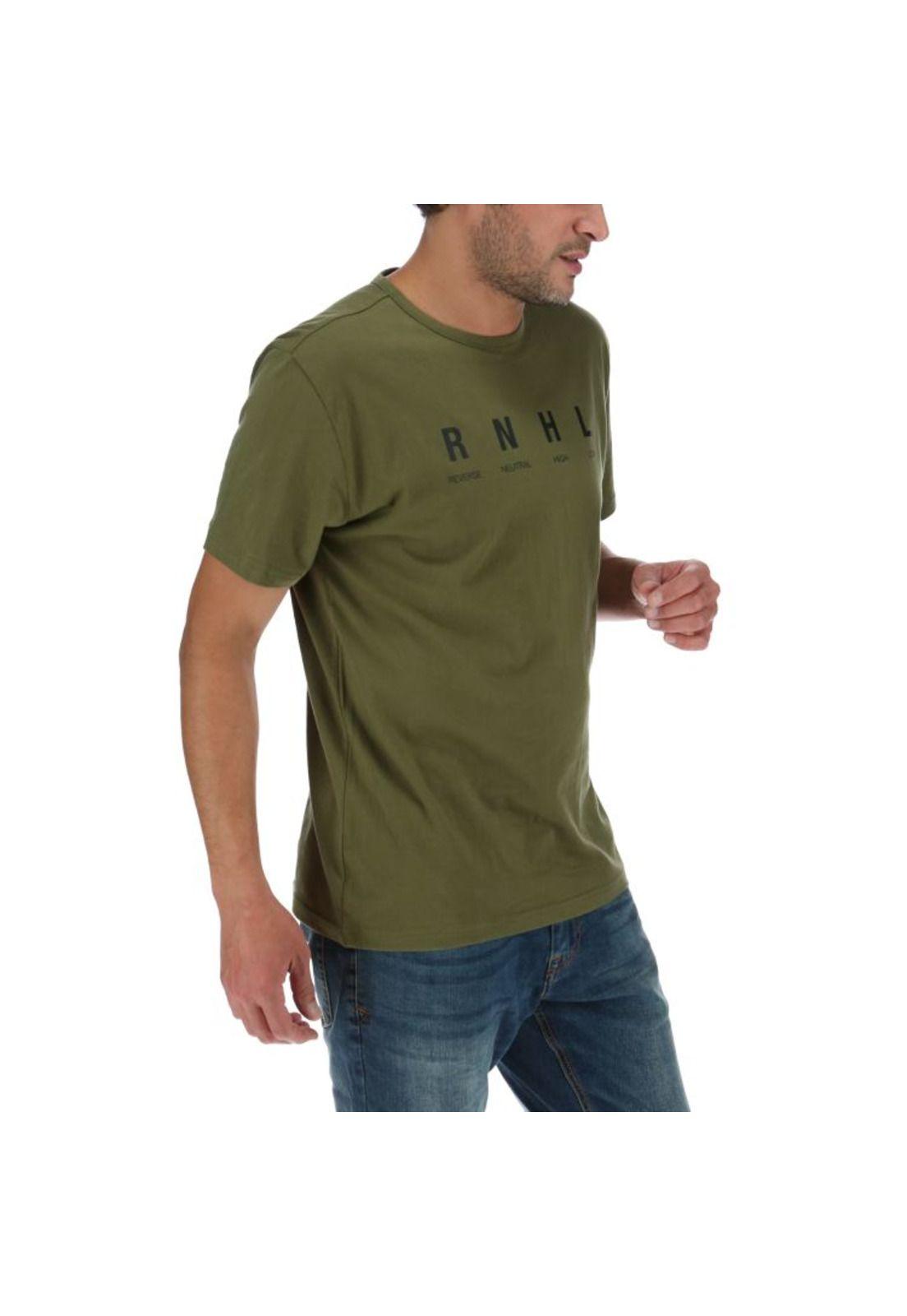 Polera Mc Hombre Rnhl Tee Verde-3