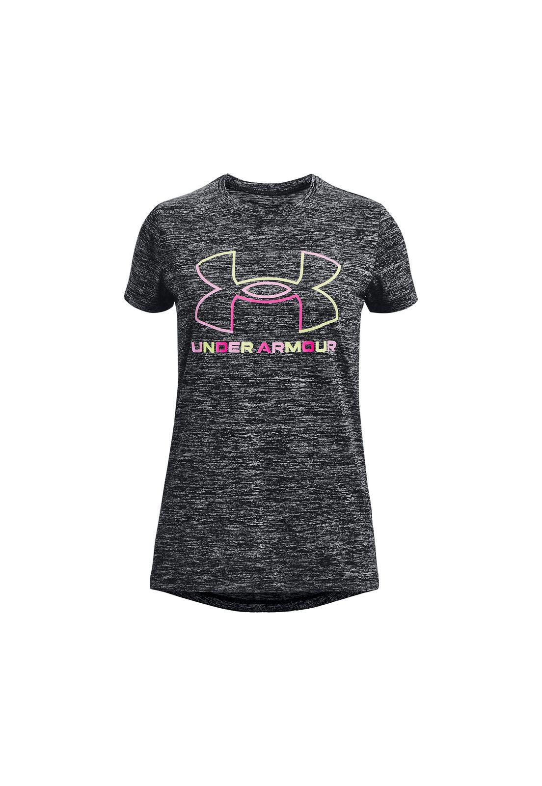 Polera Training Tech™ Big Logo Twist Gris Niña-0