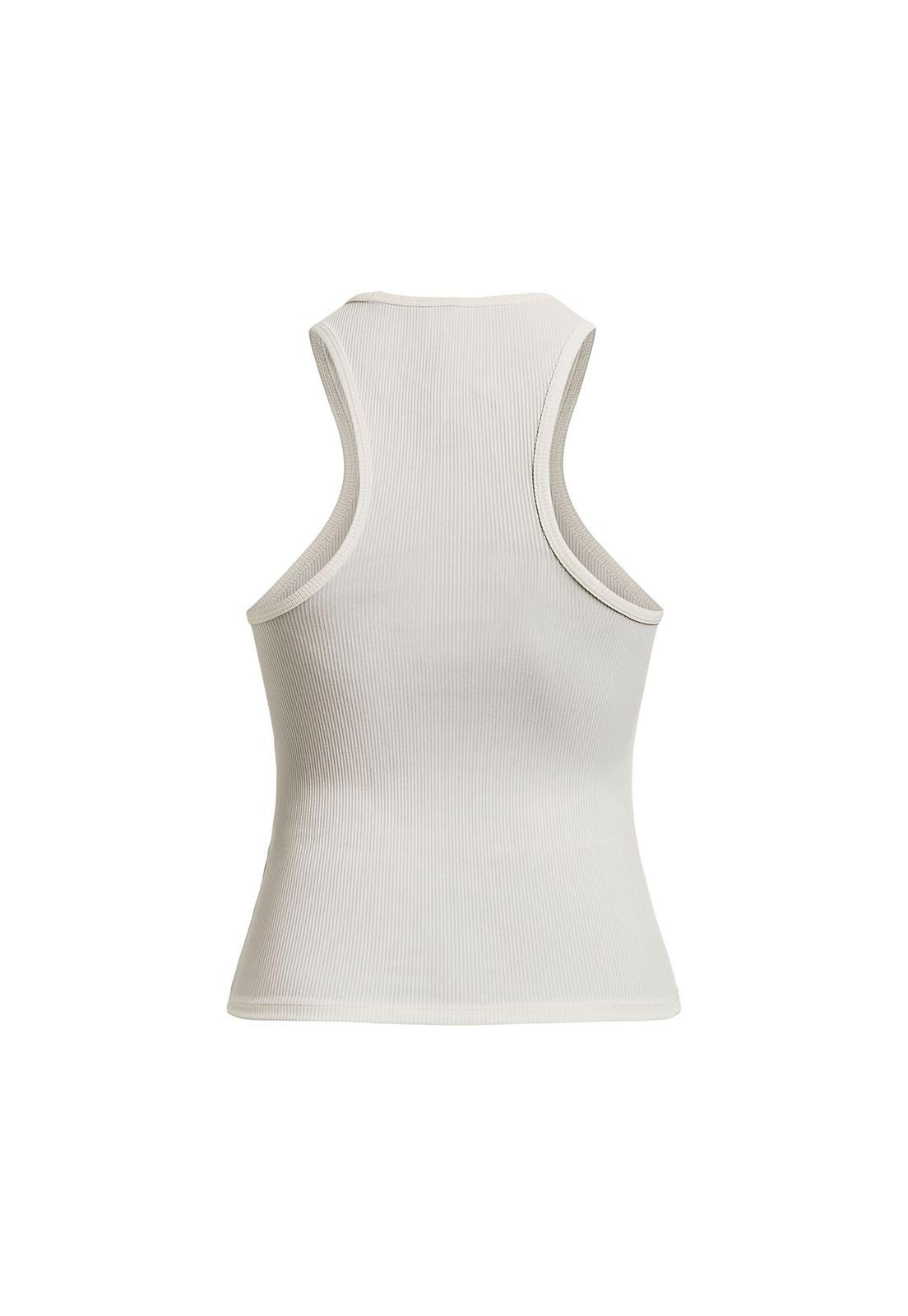 Polera S/M Training Project Rock Rib Blanco Mujer-1