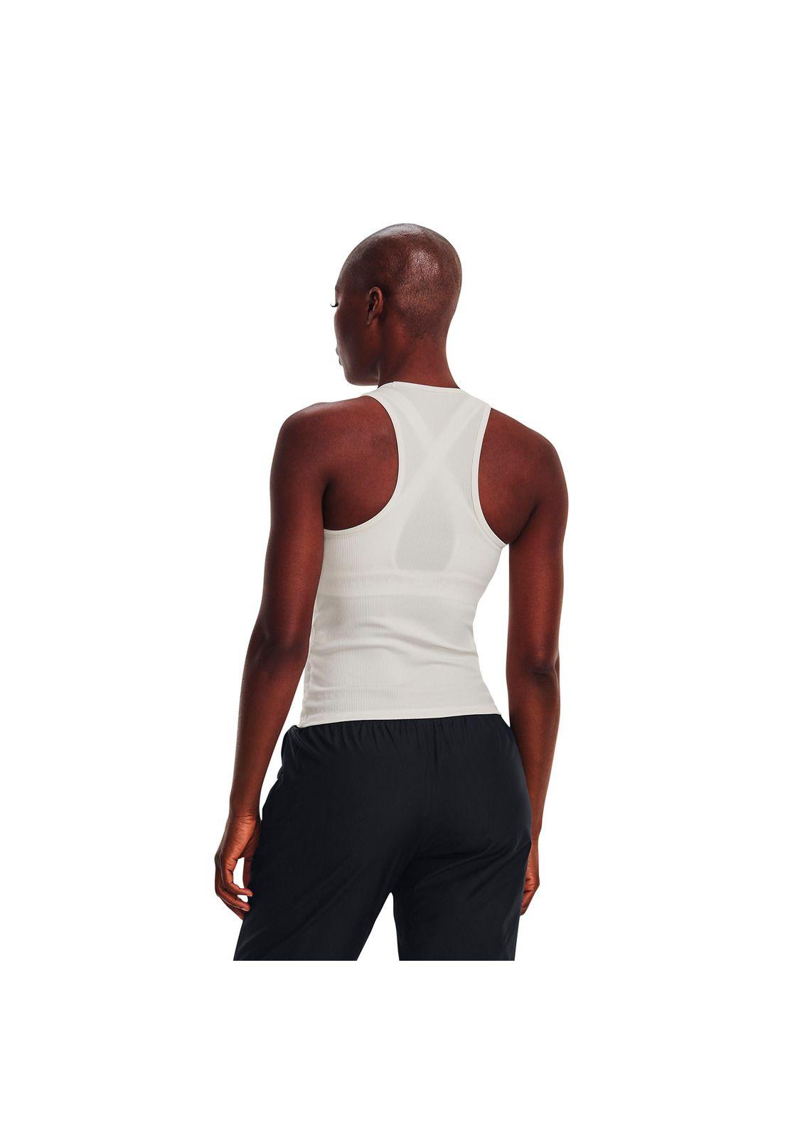 Polera S/M Training Project Rock Rib Blanco Mujer-4