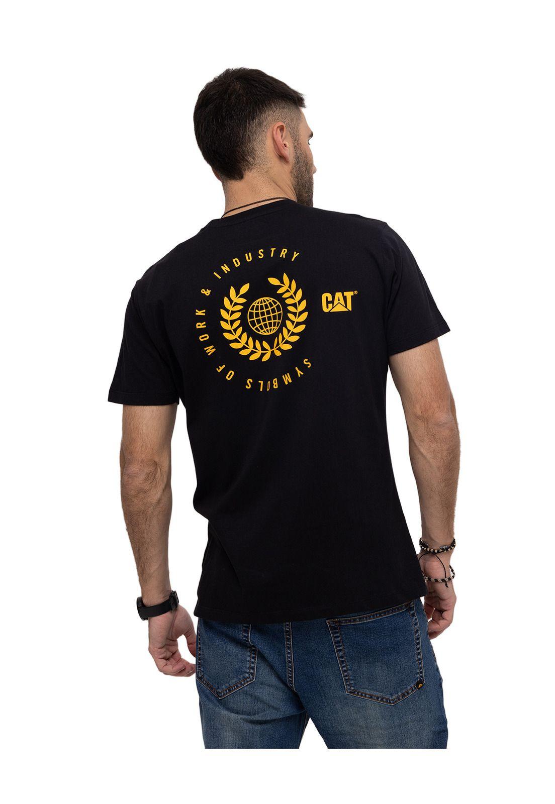 Polera M/C Workwear Heritage 1 Negro Hombre-4