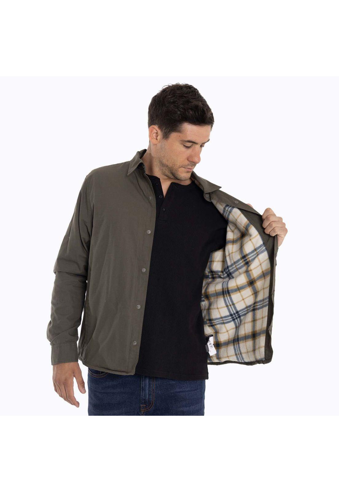 Chaqueta Sobrecamisa Hombre Carson Oversh Café Merrell-1