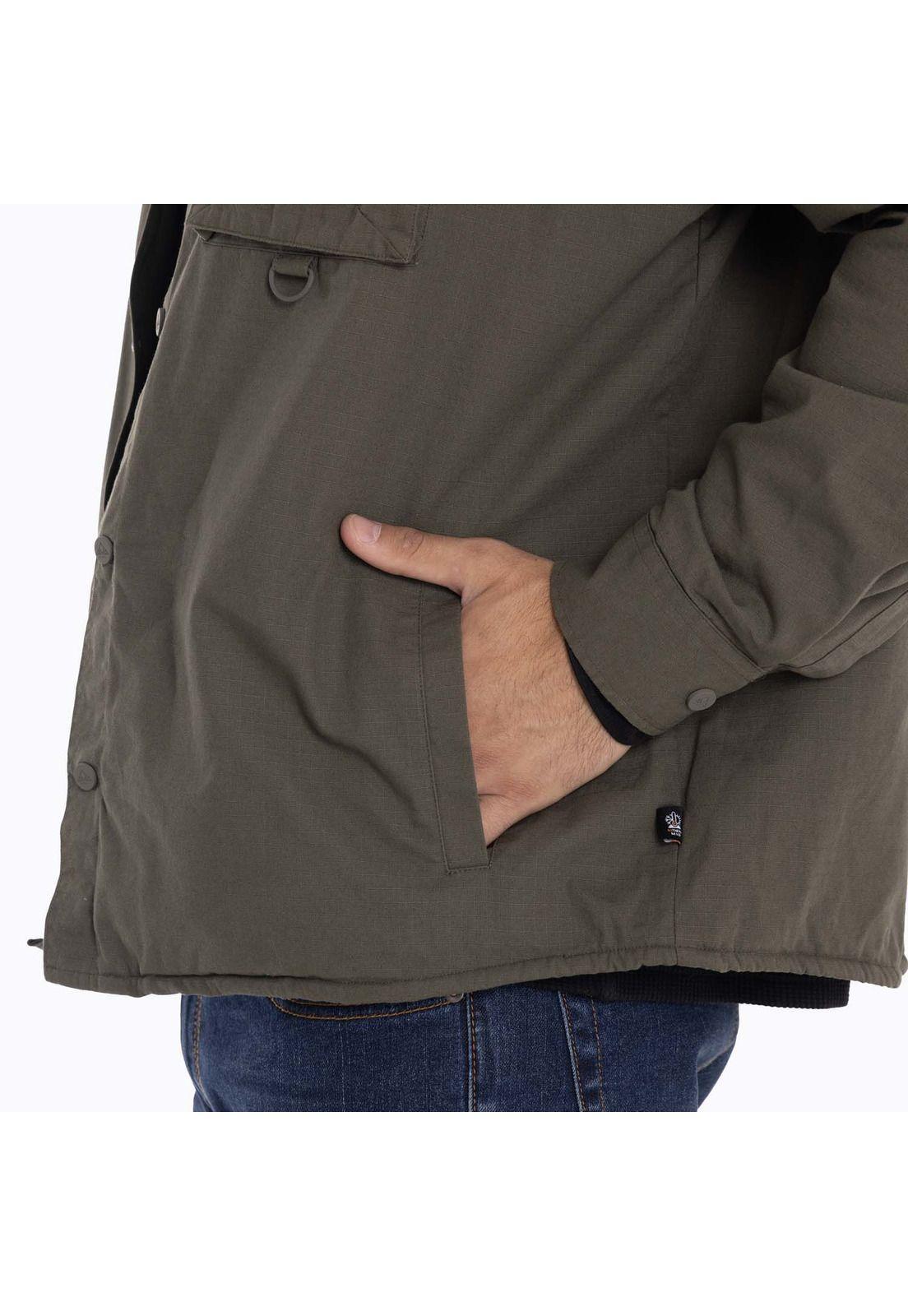 Chaqueta Sobrecamisa Hombre Carson Oversh Café Merrell-7