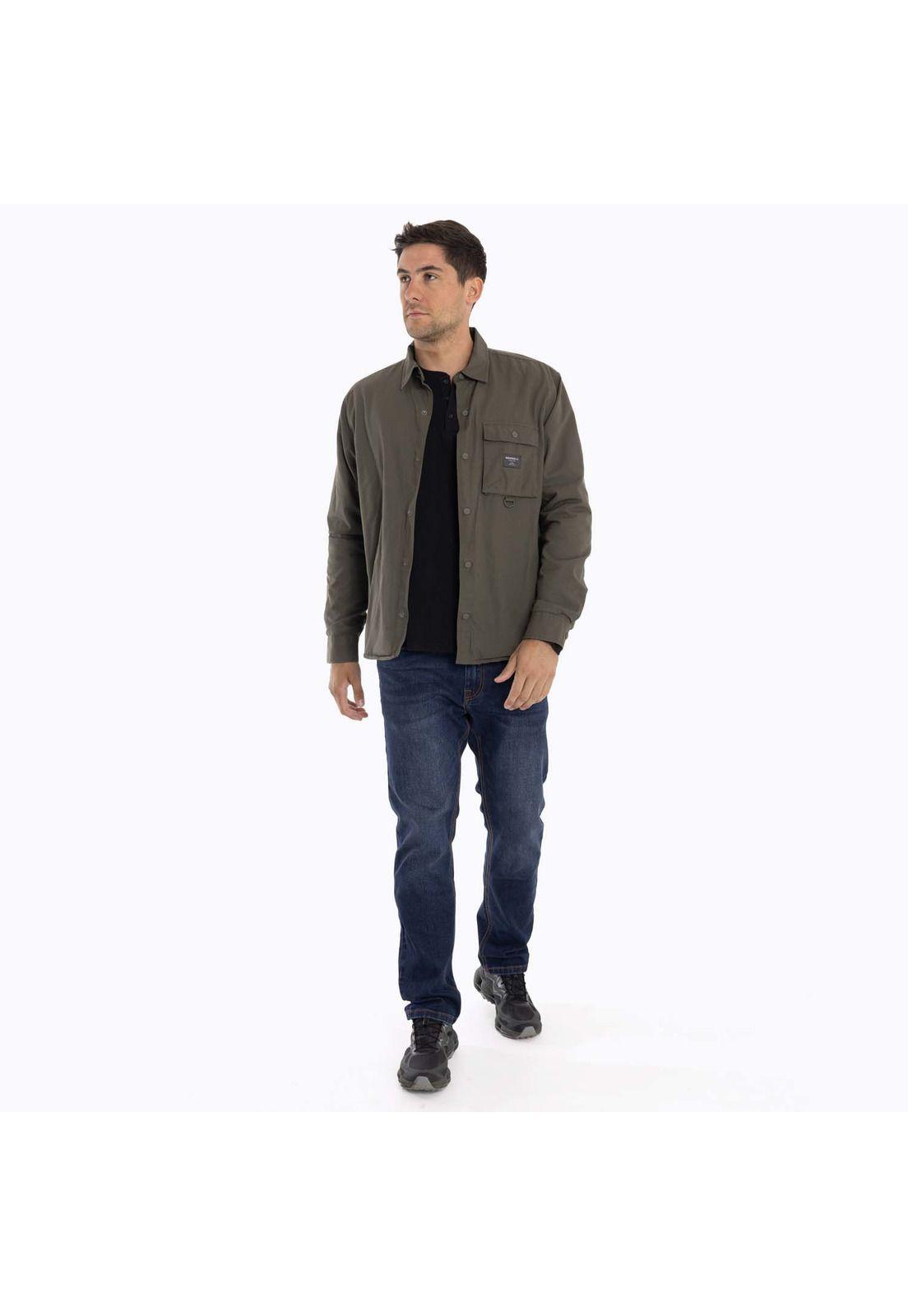 Chaqueta Sobrecamisa Hombre Carson Oversh Café Merrell-8