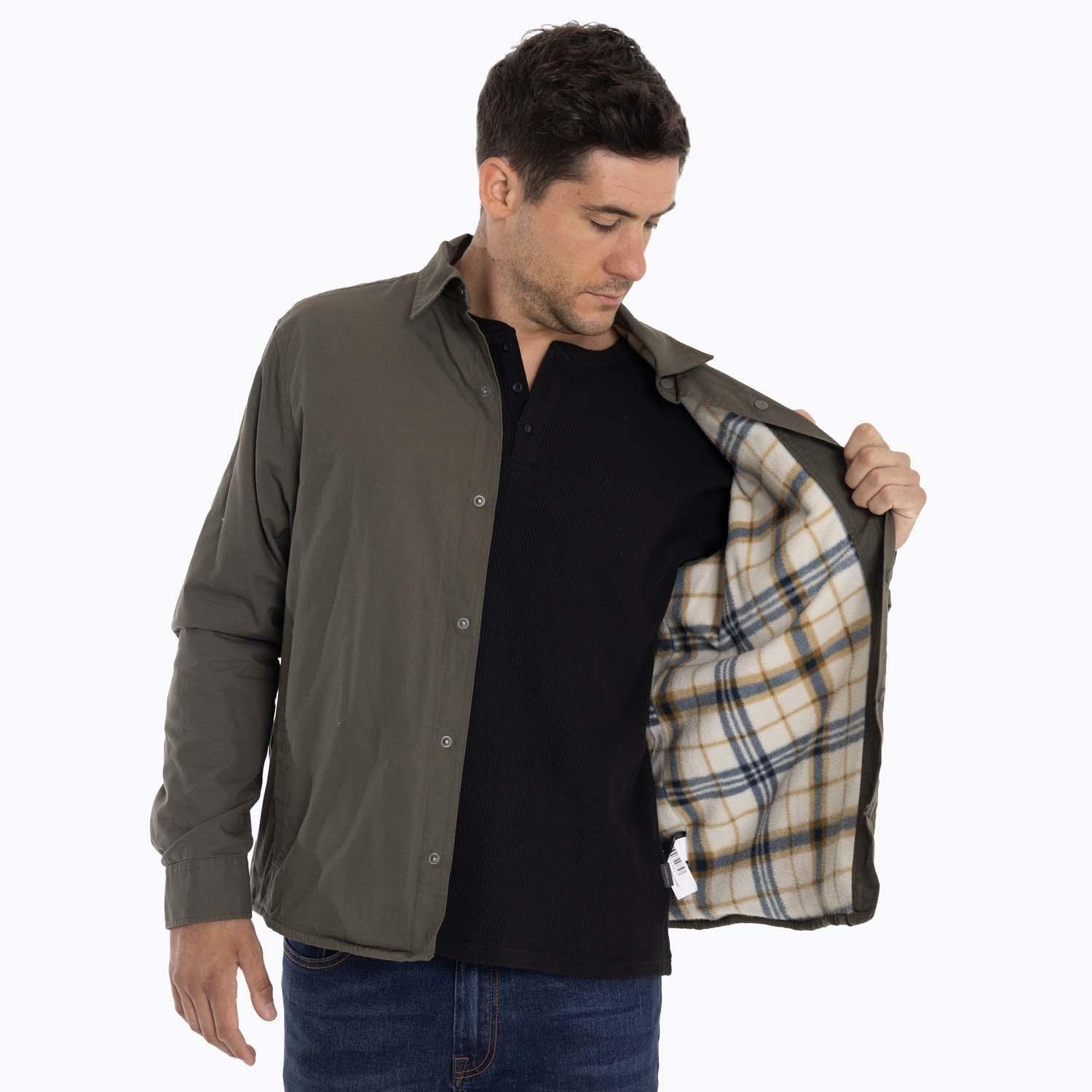 Chaqueta Sobrecamisa Hombre Carson Oversh Café Merrell-1