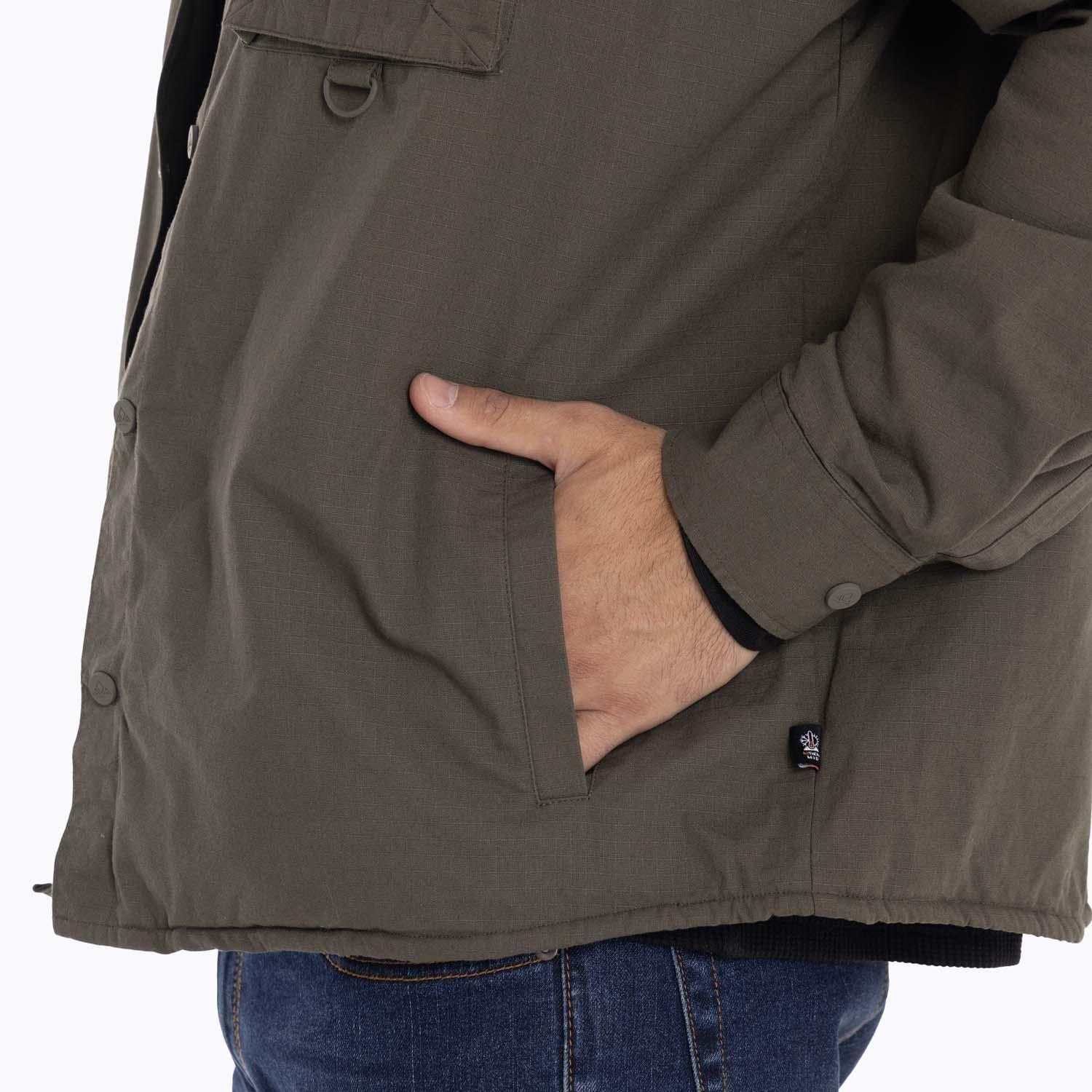 Chaqueta Sobrecamisa Hombre Carson Oversh Café Merrell-7