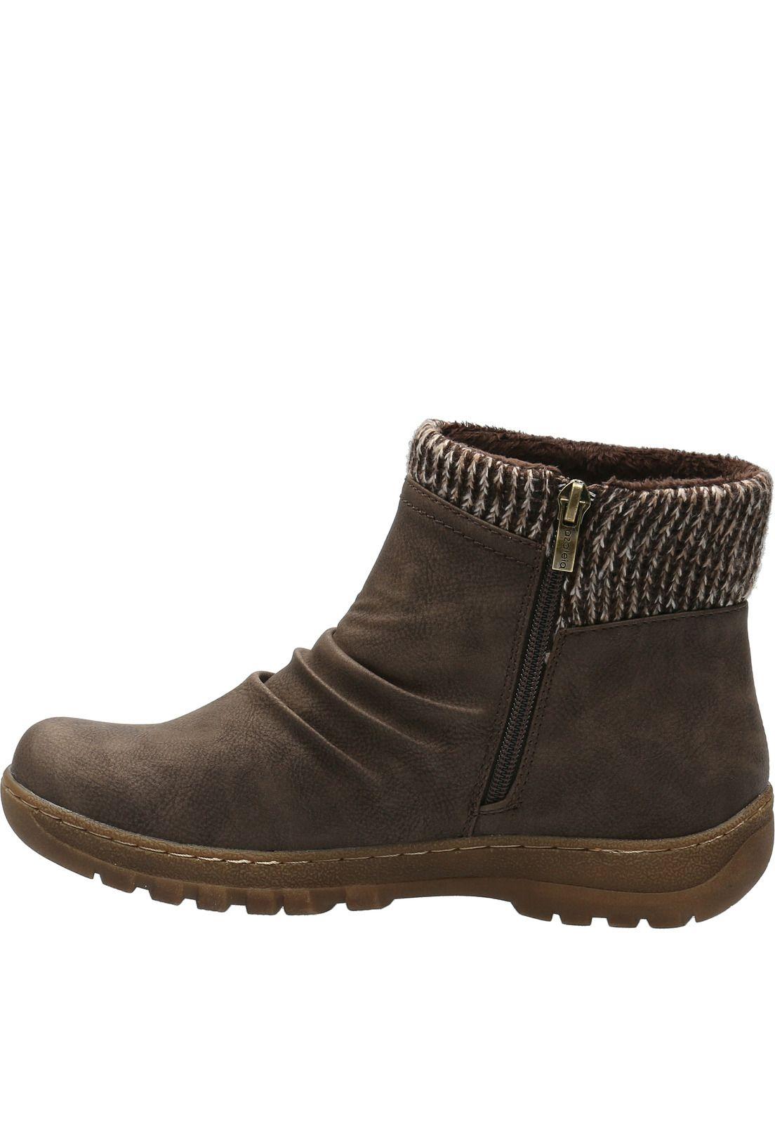 Botín Mujer Fauro Café-4