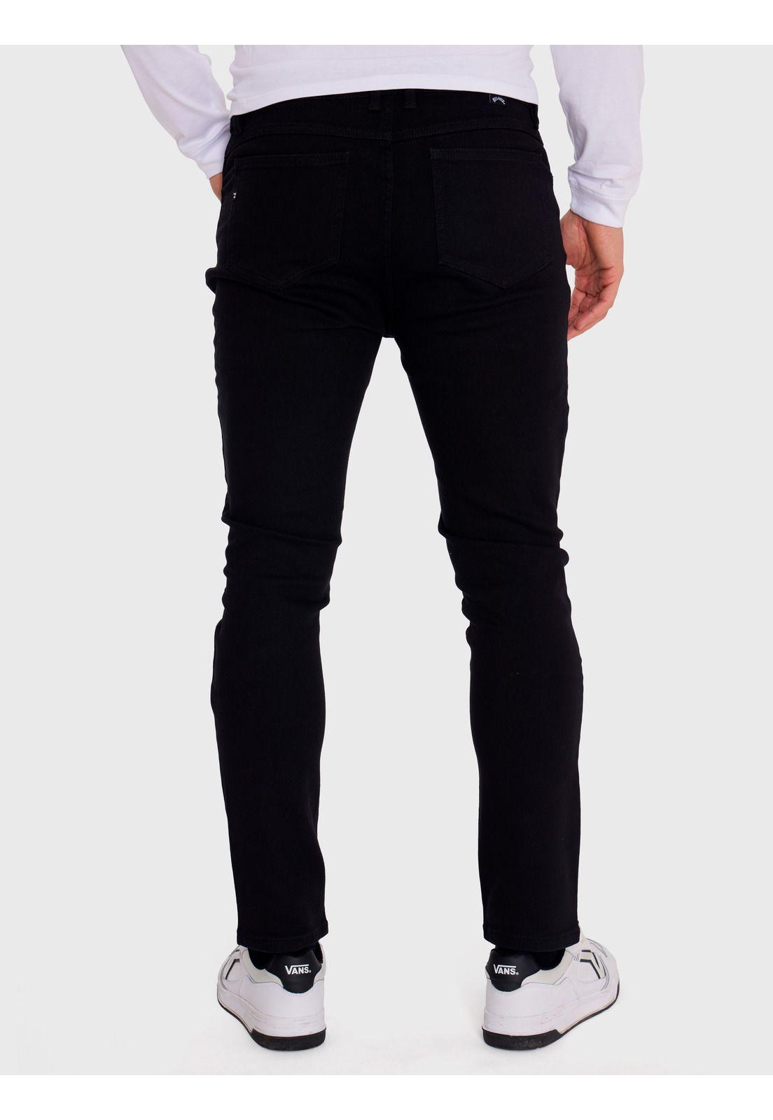 Pantalón Hombre Straight Fit Negro-4