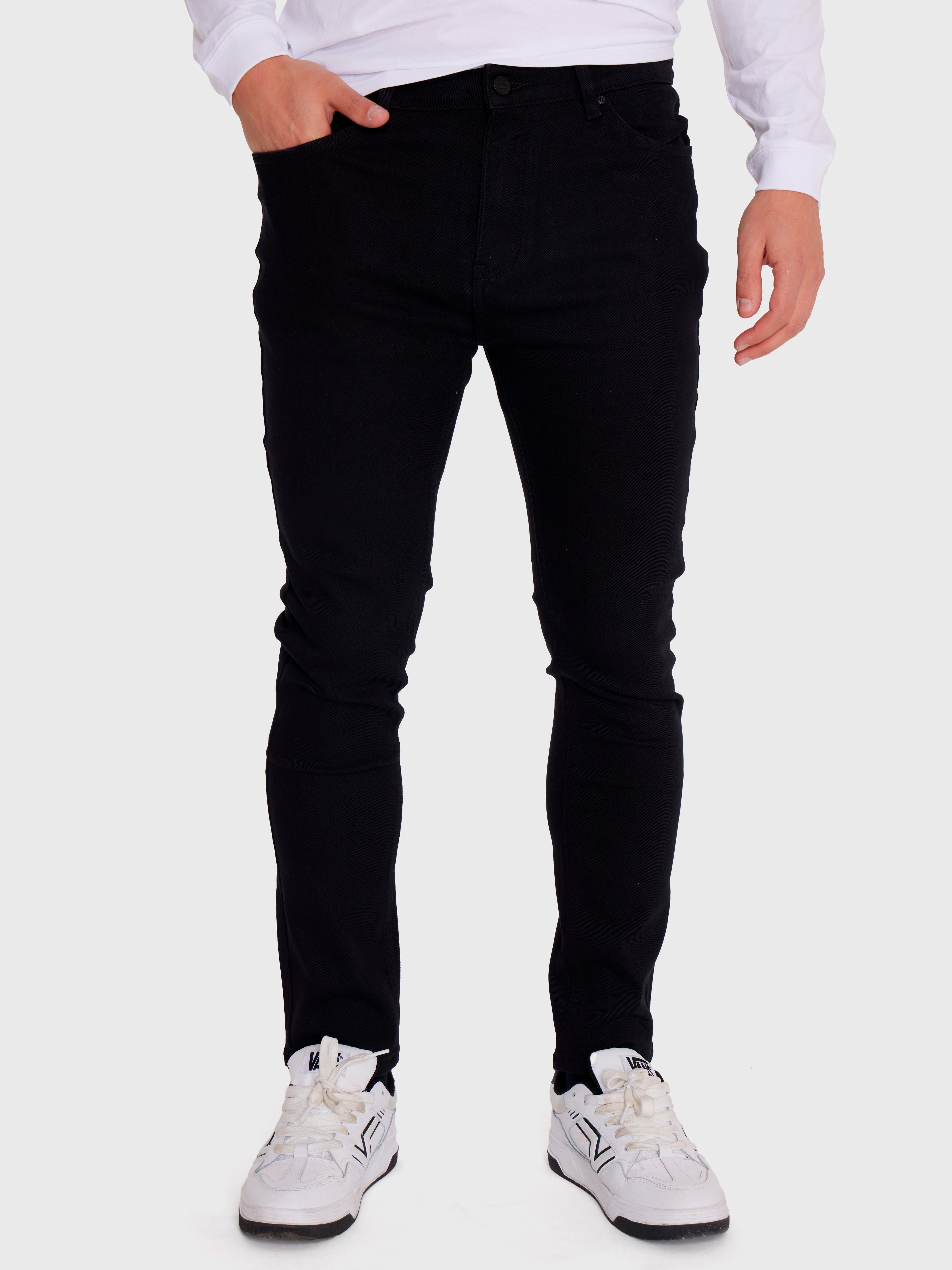 Pantalón Hombre Straight Fit Negro-1