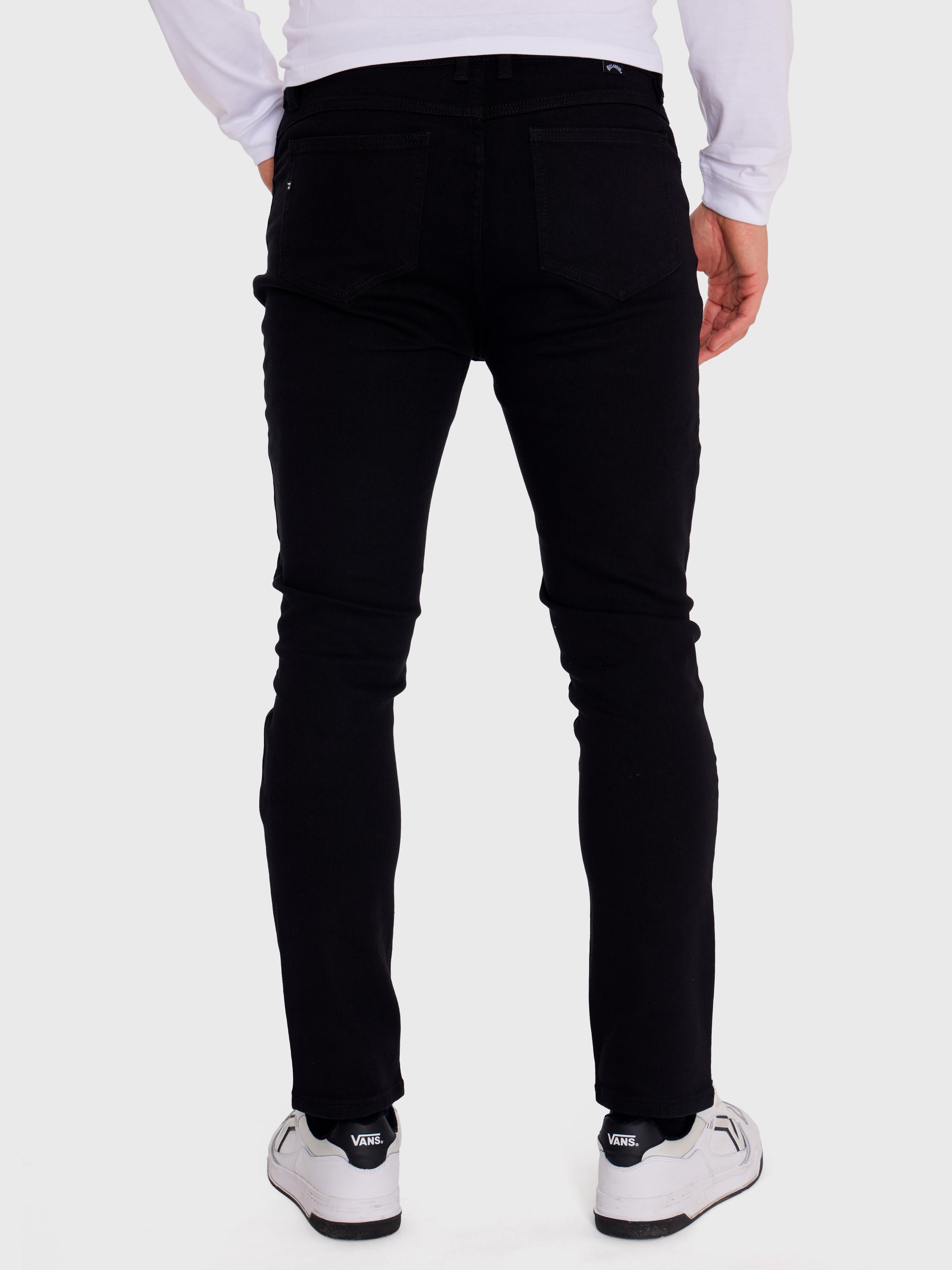 Pantalón Hombre Straight Fit Negro-4
