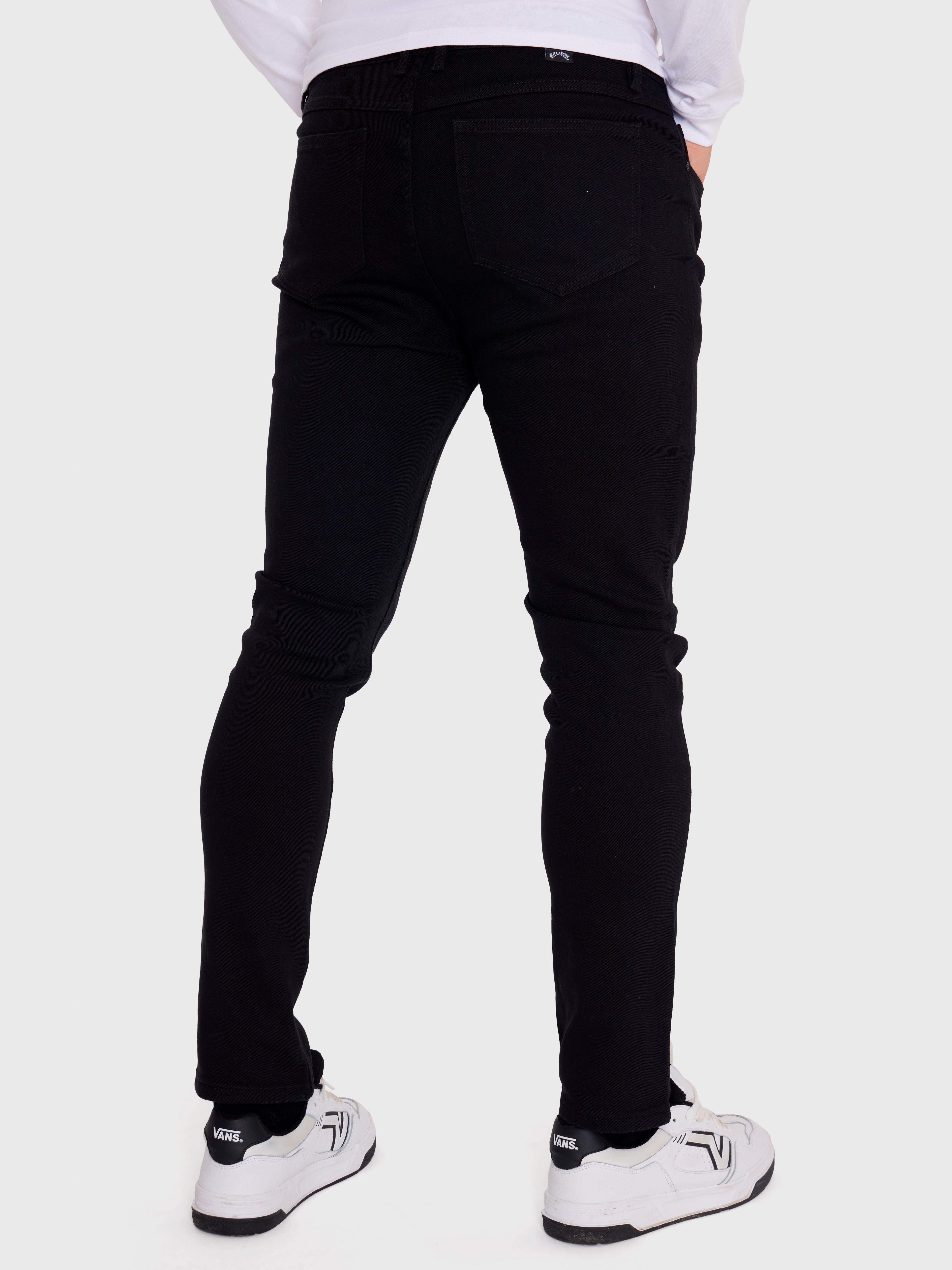 Pantalón Hombre Straight Fit Negro-5