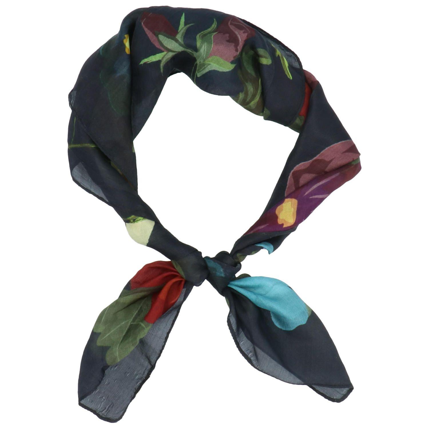 Pañuelo Seda Mujer RKF Silk Hibis MultiColor-1