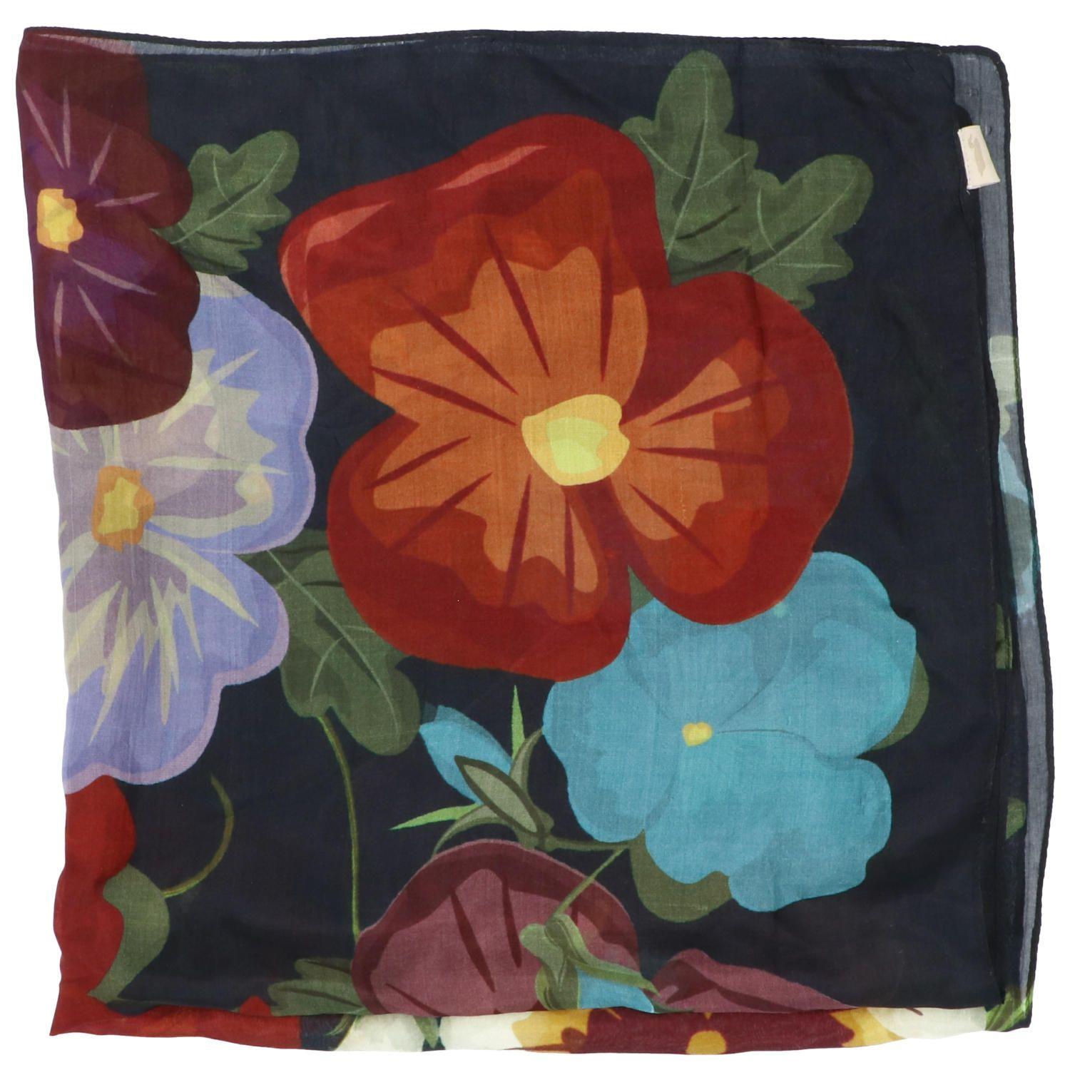 Pañuelo Seda Mujer RKF Silk Hibis MultiColor-2