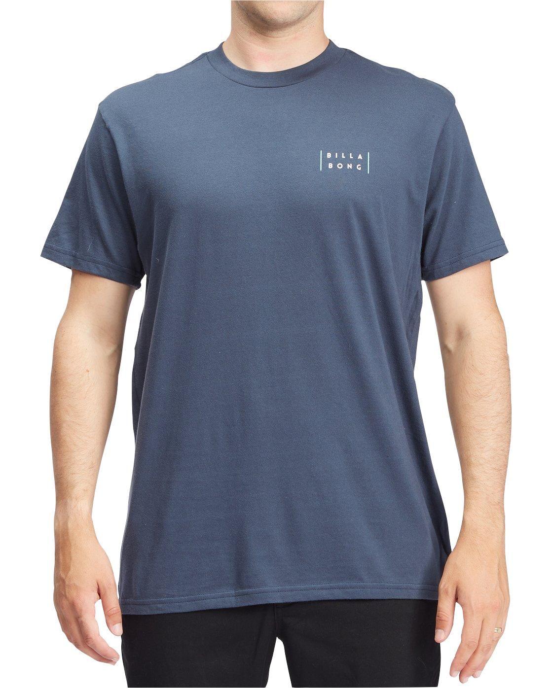 Polera M/C Hombre Bars Azul Marino-0