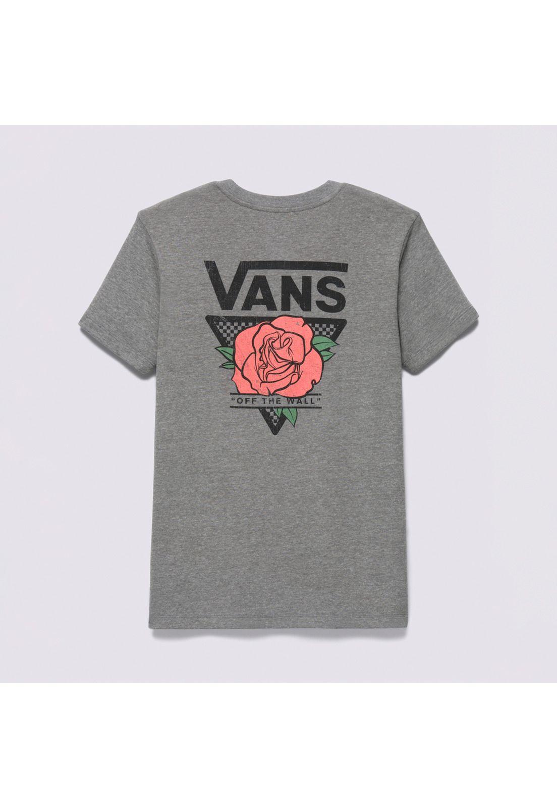 Polera Manga Corta Triangle Rose Gris Mujer-6