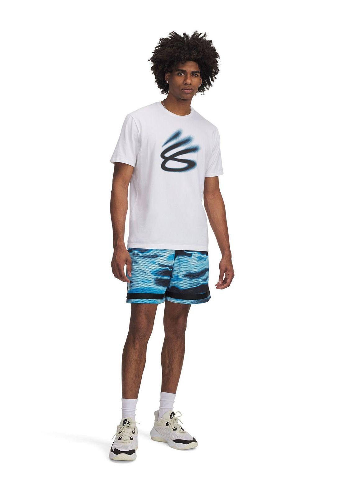 Shorts Curry Storm II Azul Hombre-3