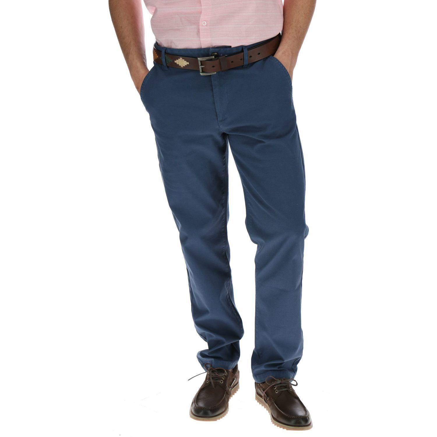 Pantalón Hombre Panal Azul-0