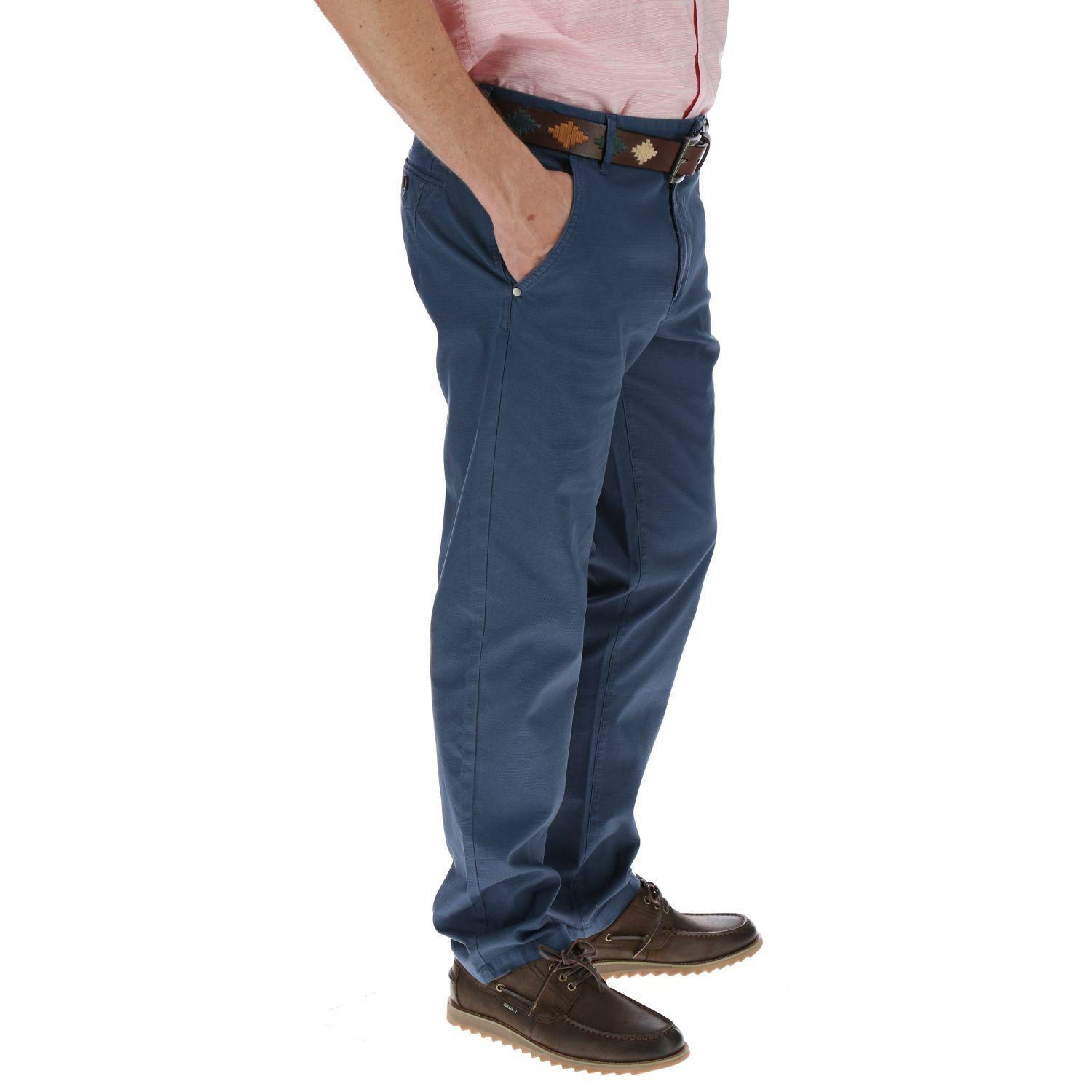 Pantalón Hombre Panal Azul-3