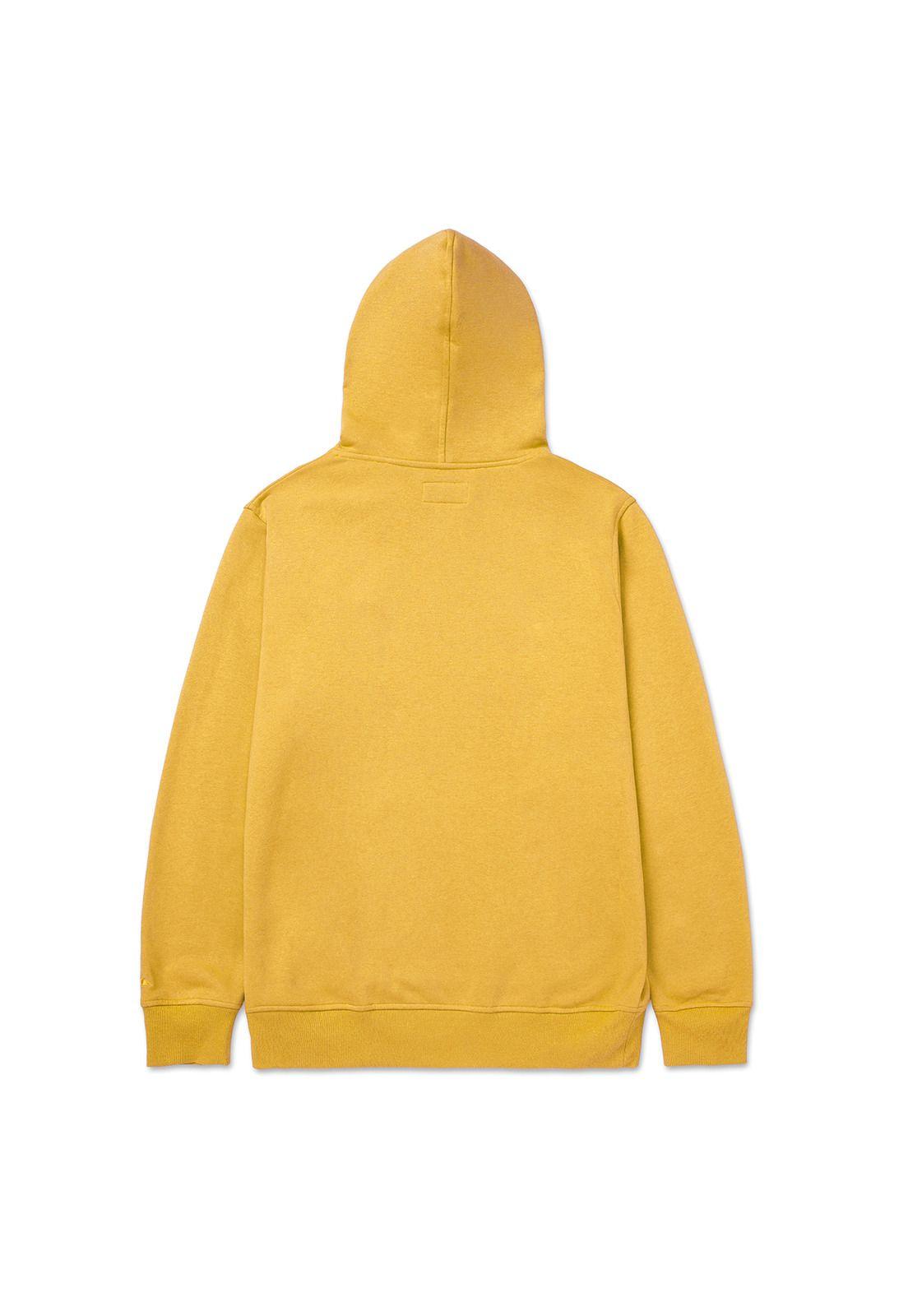 Polerón Hombre Fleece Cat Logo Pullover Amarillo-1