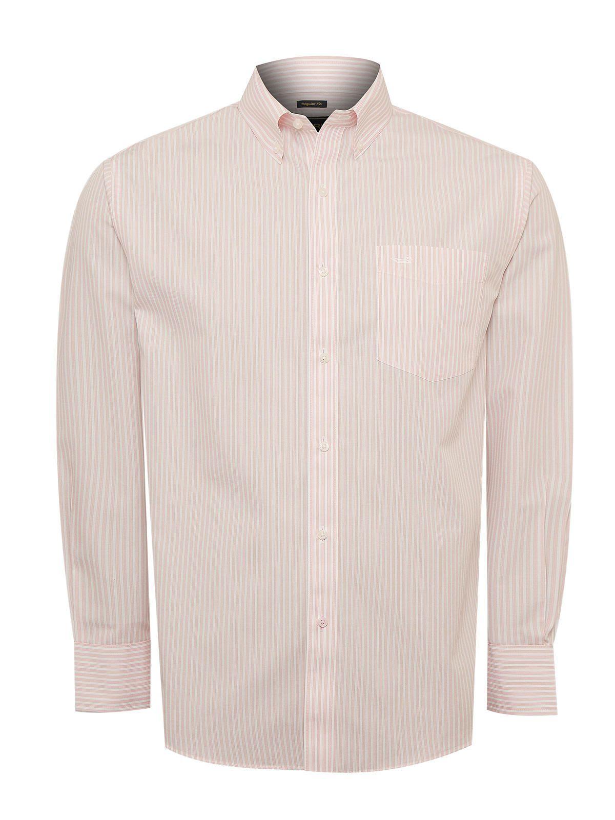 Camisa Cuello Button-Down Hombre WF Rosado-1