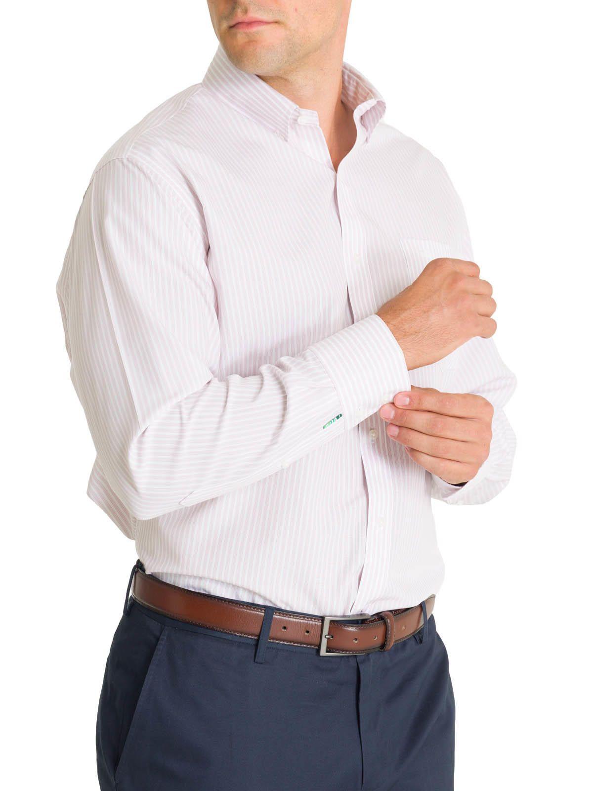 Camisa Cuello Button-Down Hombre WF Rosado-7