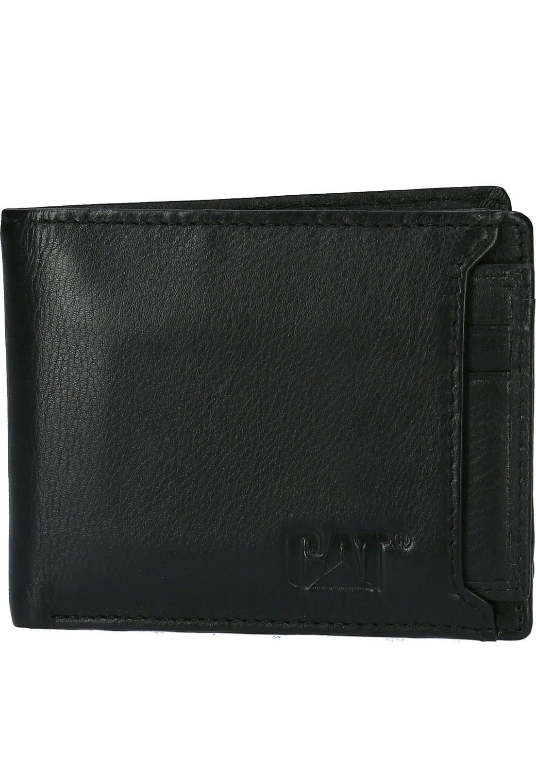 Billetera Cuero Hombre Cardholder Negro-0