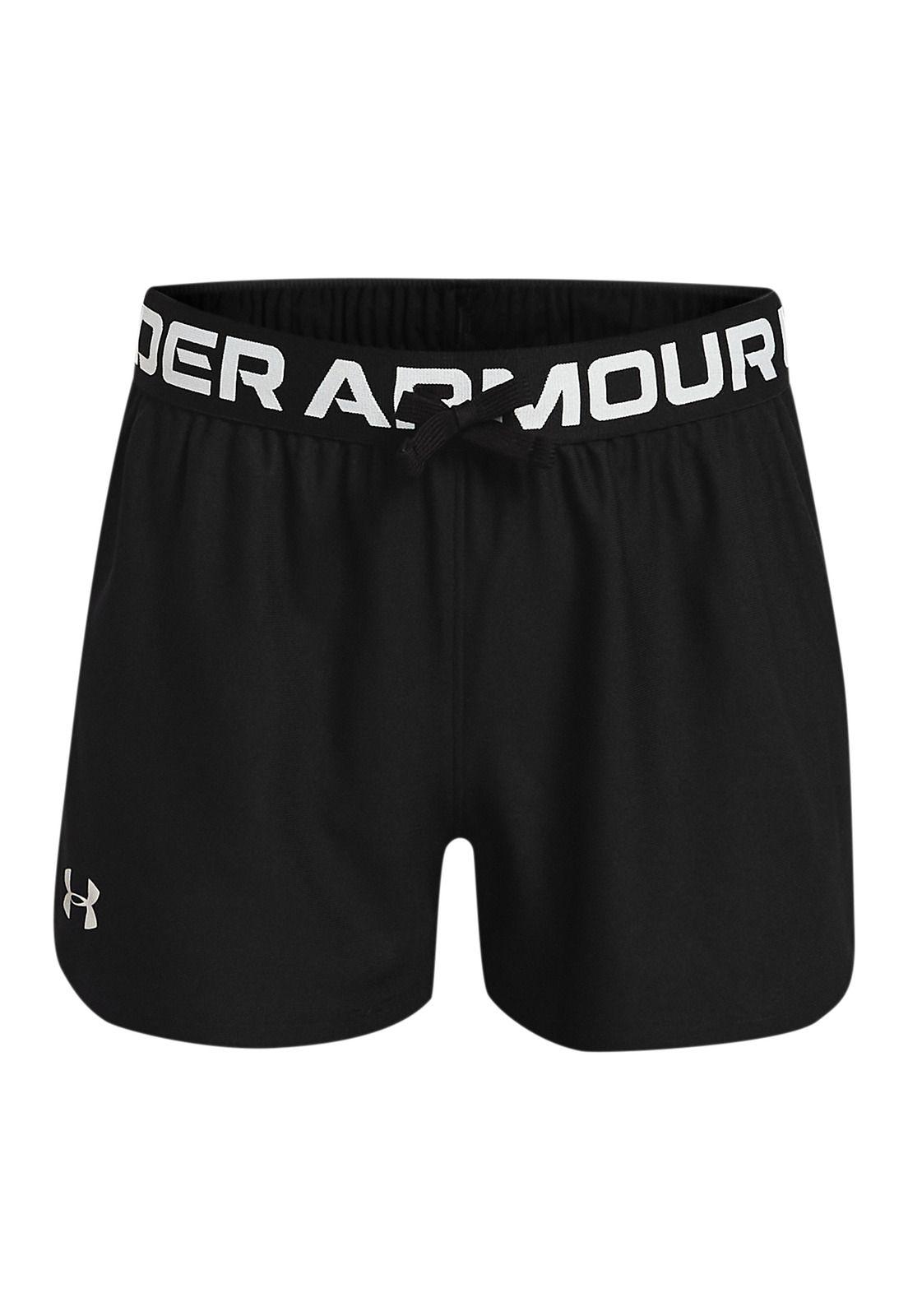 Shorts UA Play Up para niña Negro-0