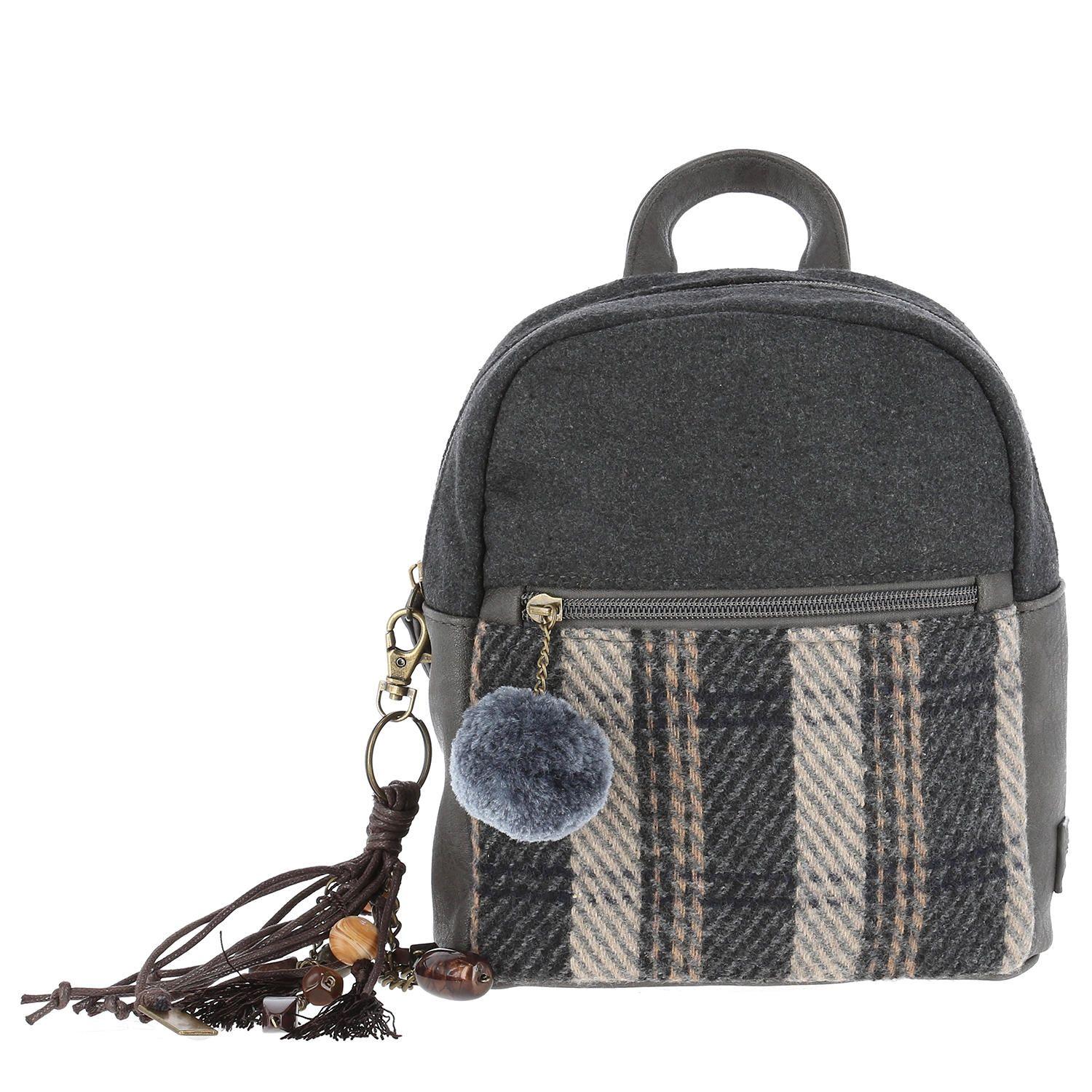 Cartera Textil/Pu Minya Back Gris Mujer Rockford-0