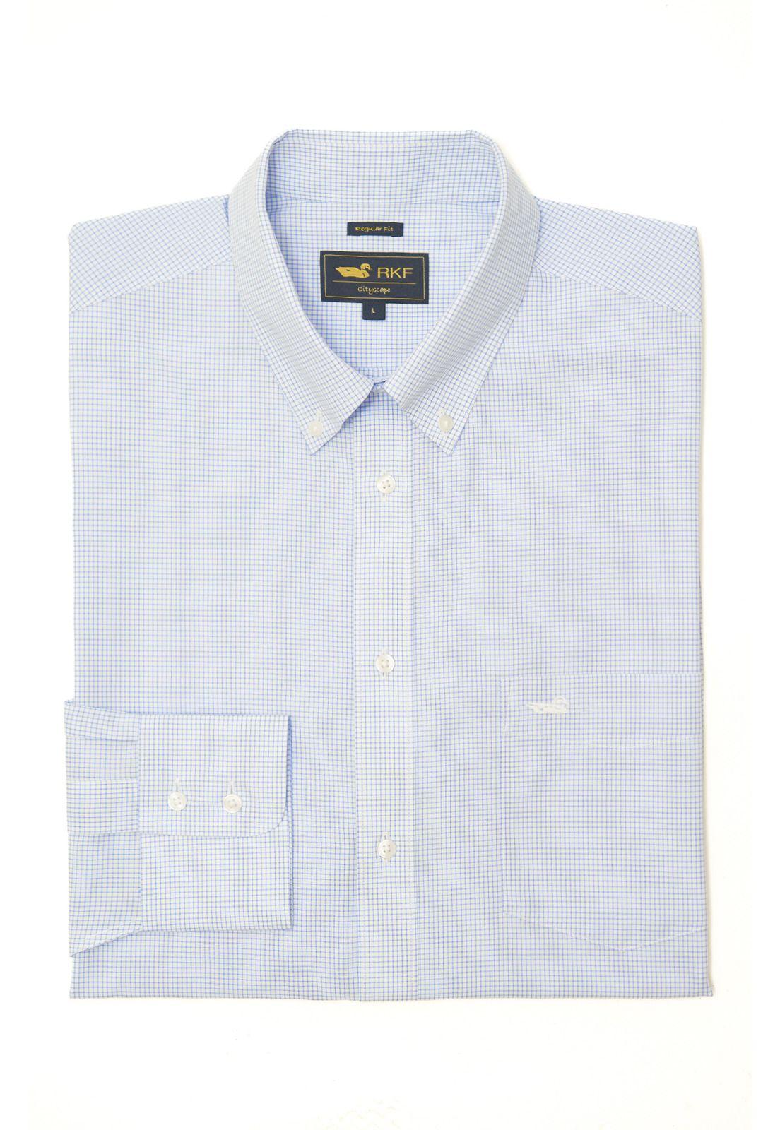 Camisa Libre De Arrugas Hombre WF Marino-0