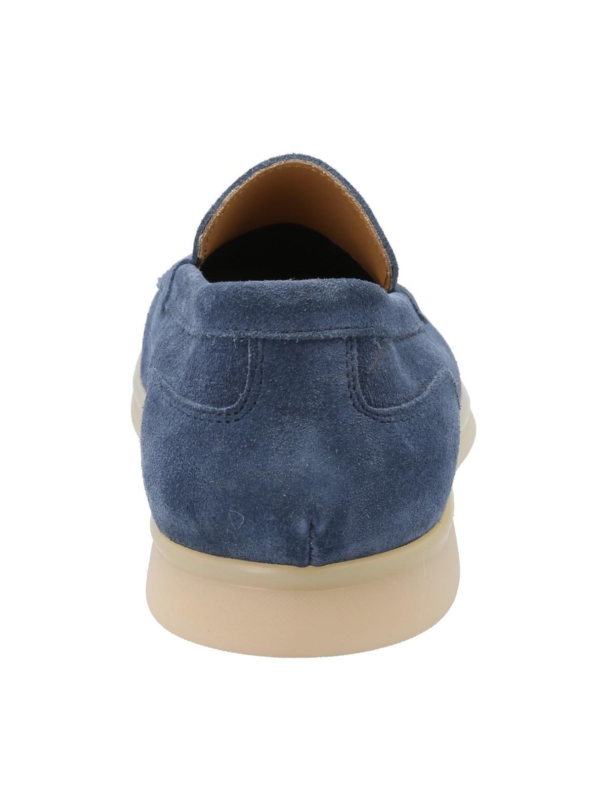 Mocasín Cuero Hombre Roma Azul-6