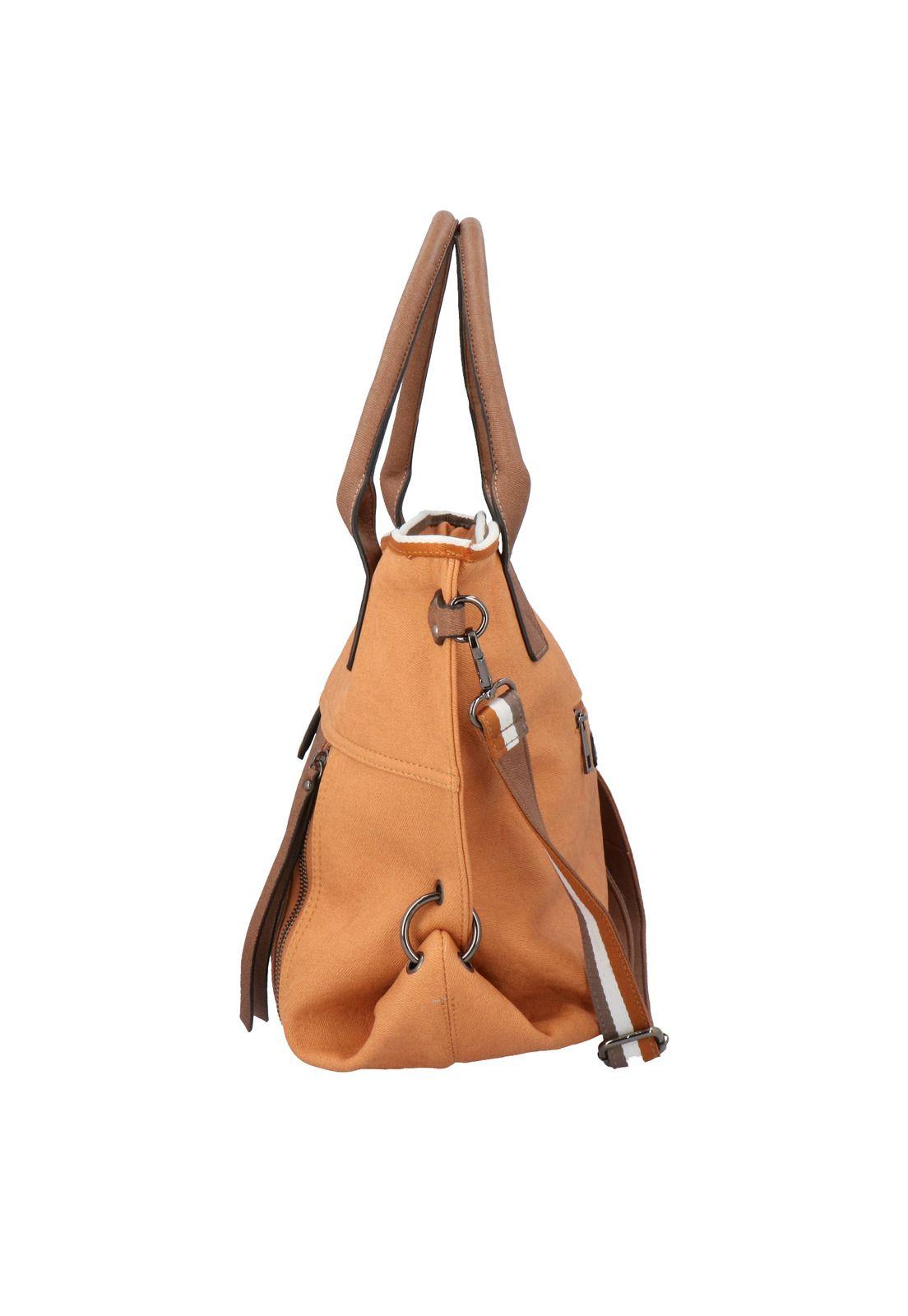 Cartera Calt Tote Café Mujer-2