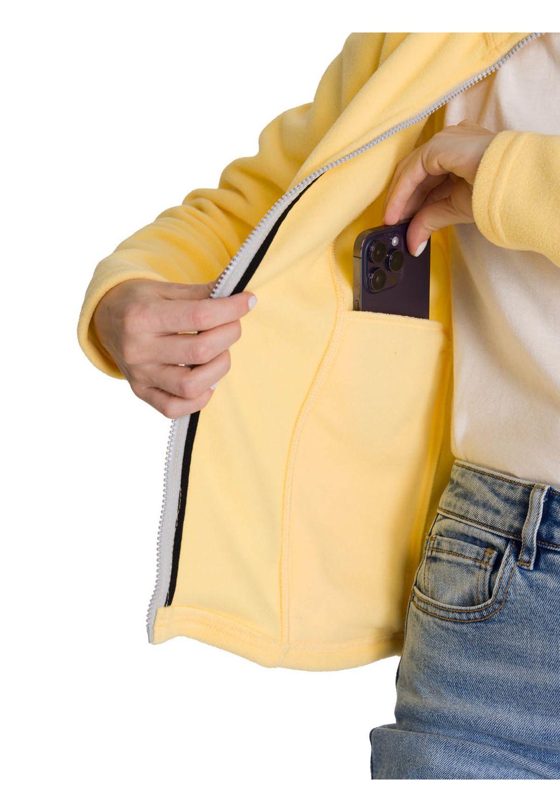Polar Microfleece Full Zip Mujer Amarillo-5