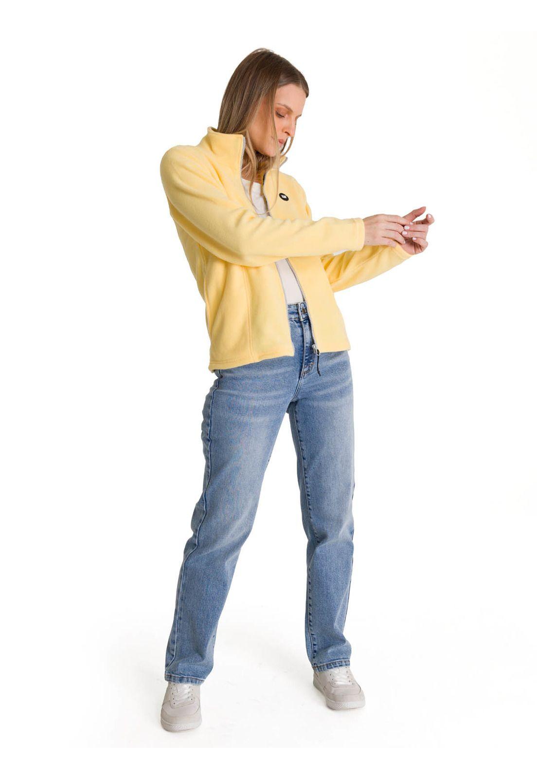 Polar Microfleece Full Zip Mujer Amarillo-6