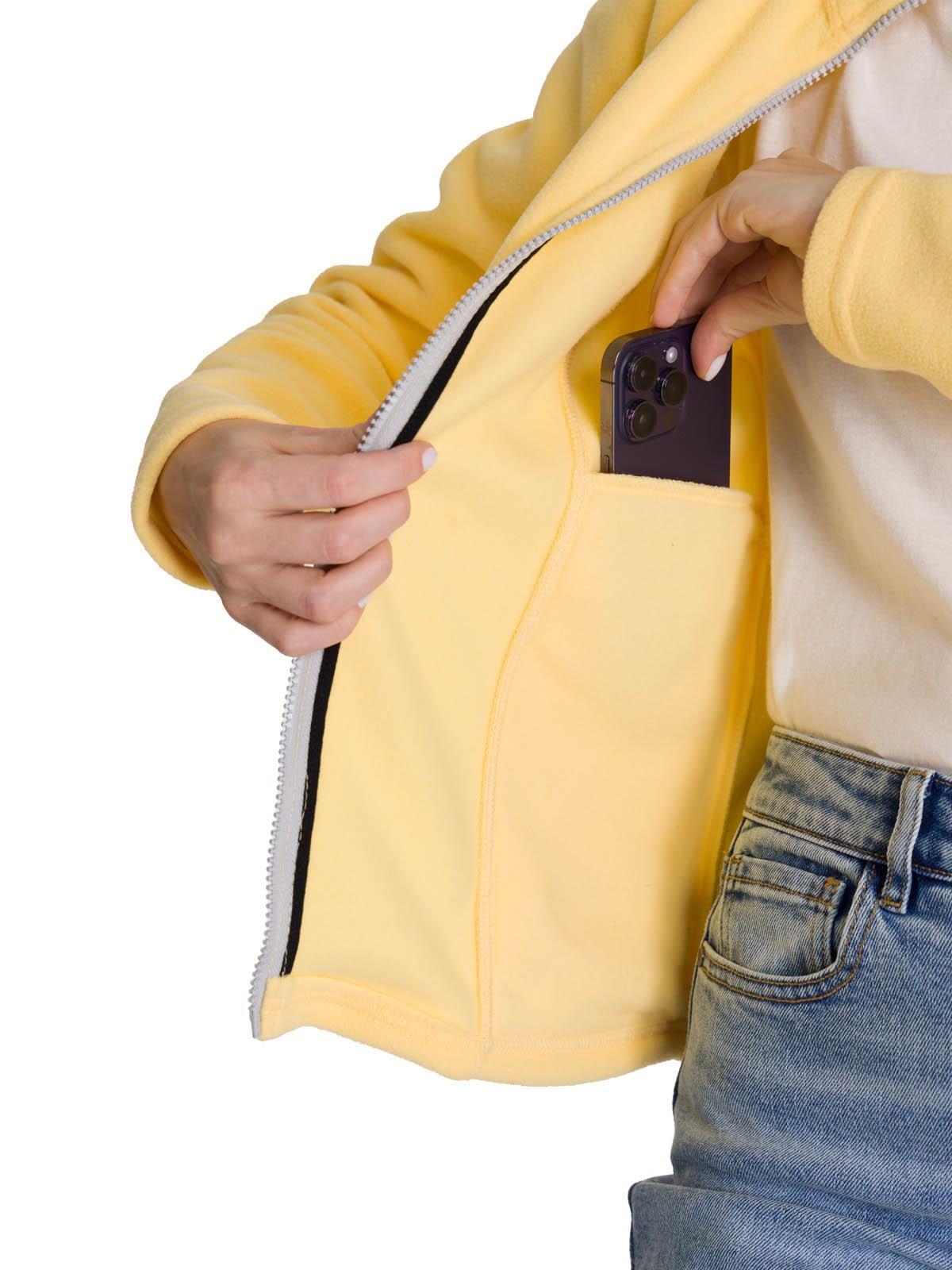 Polar Microfleece Full Zip Mujer Amarillo-5