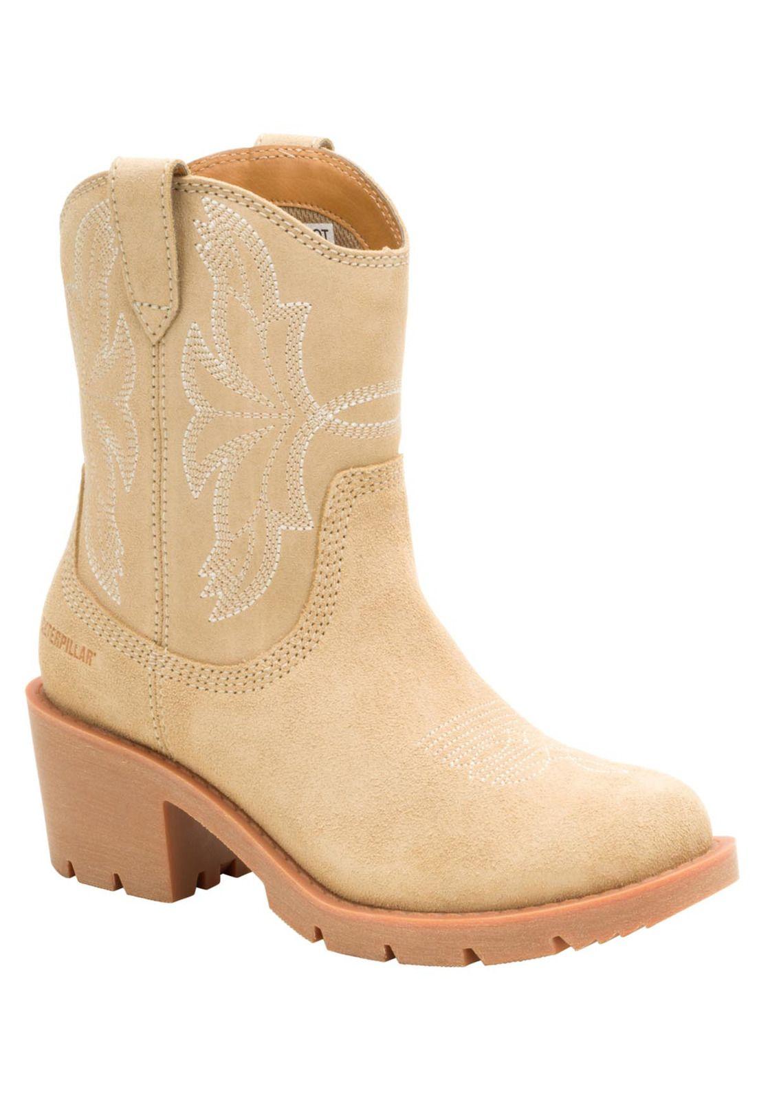 Bota Texana Gamuza Rewrite Frontier Mujer Beige-0