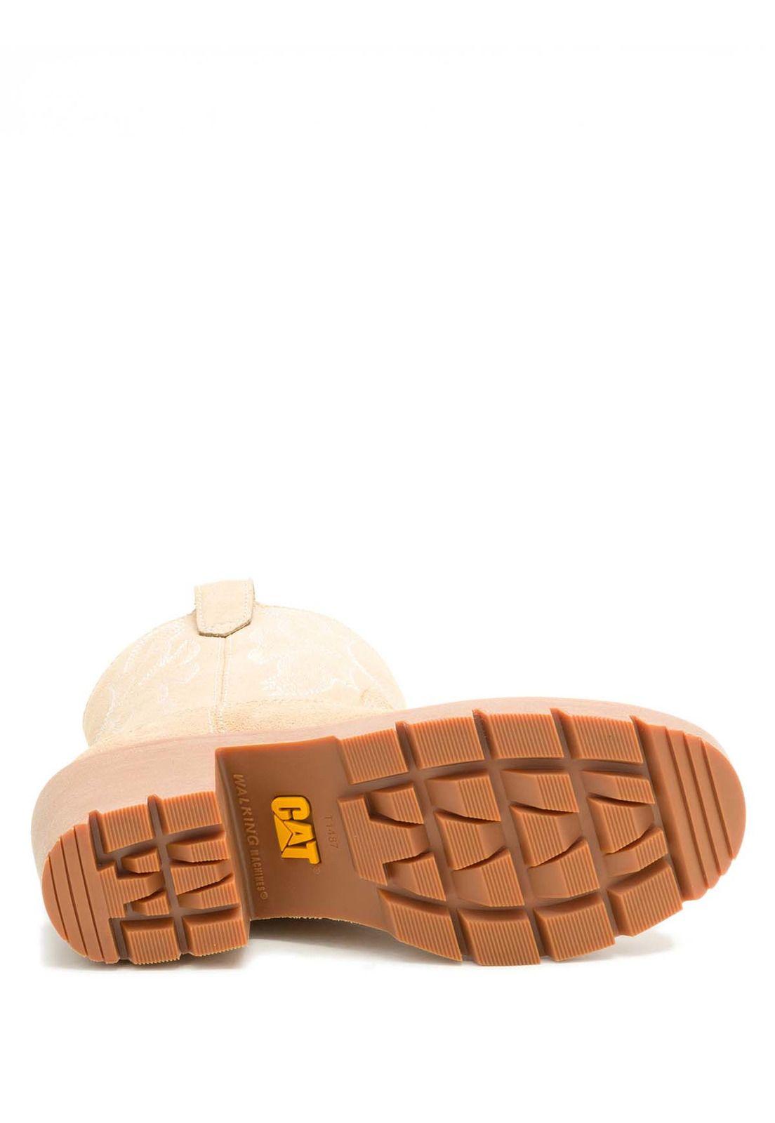 Bota Texana Gamuza Rewrite Frontier Mujer Beige-7