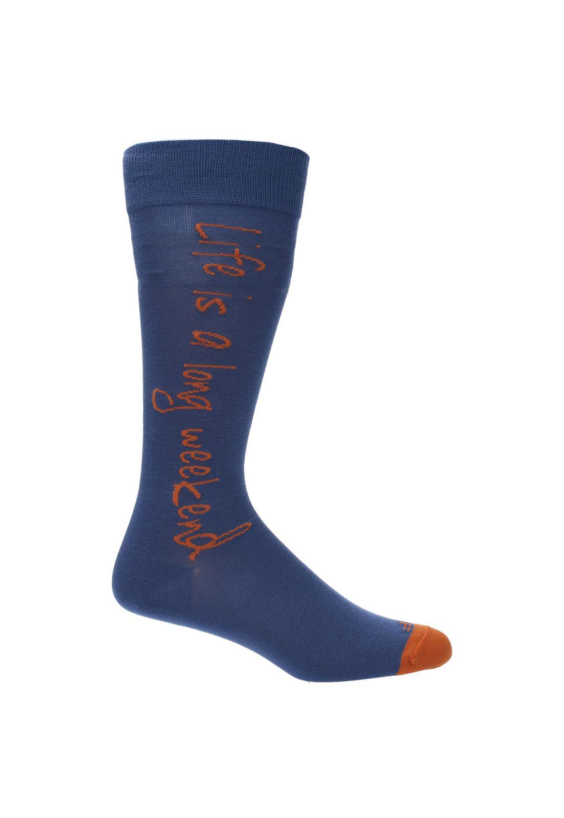 Calcetin Casual Rfv23H Lg Life Is Azul Hombre-0