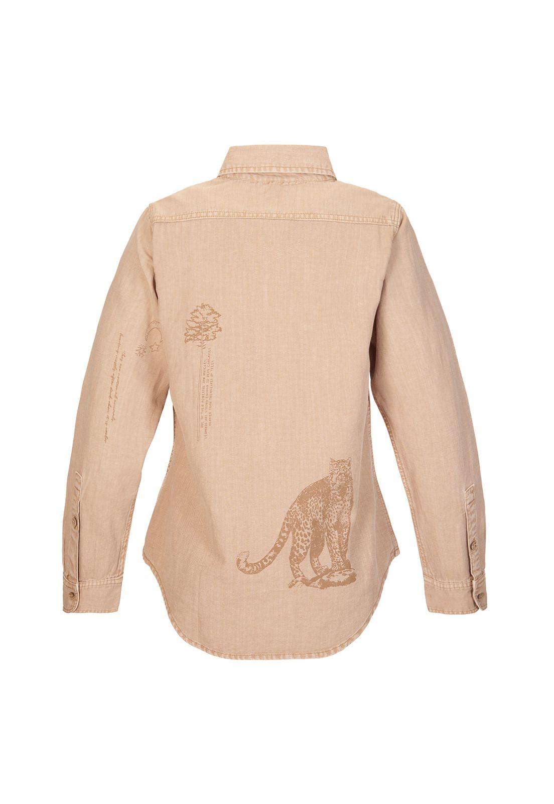 Blusa M/L Mujer Nature Beige-1